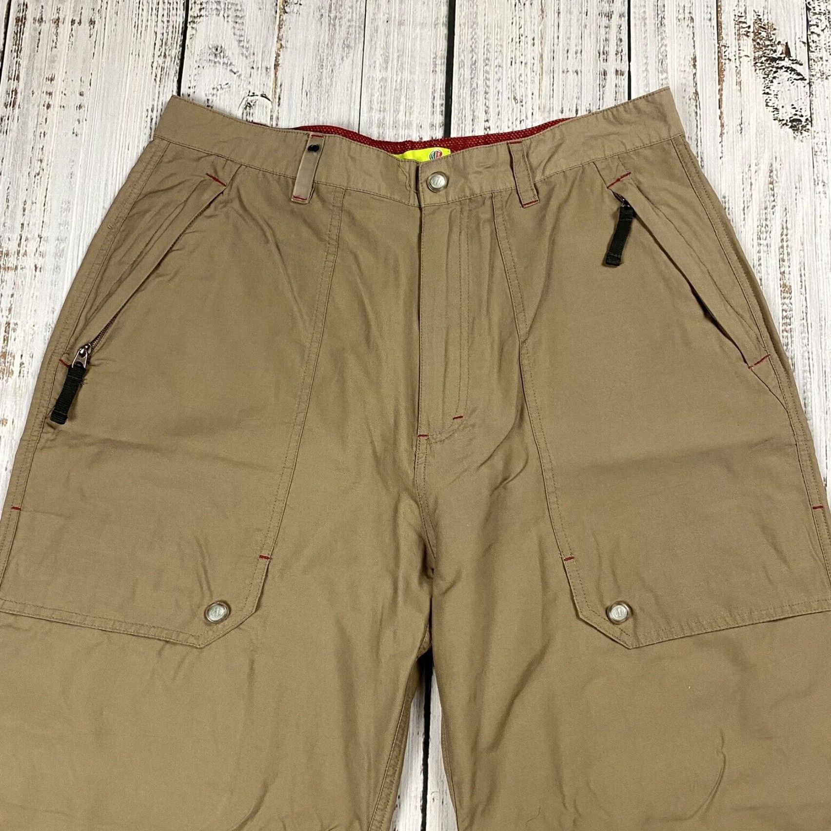 Vintage VINTAGE Mountain Dew Baggy Wide Leg Grunge Pants 33 Beige Skate Rave 90s Mens Size US 33 - 2 Thumbnail