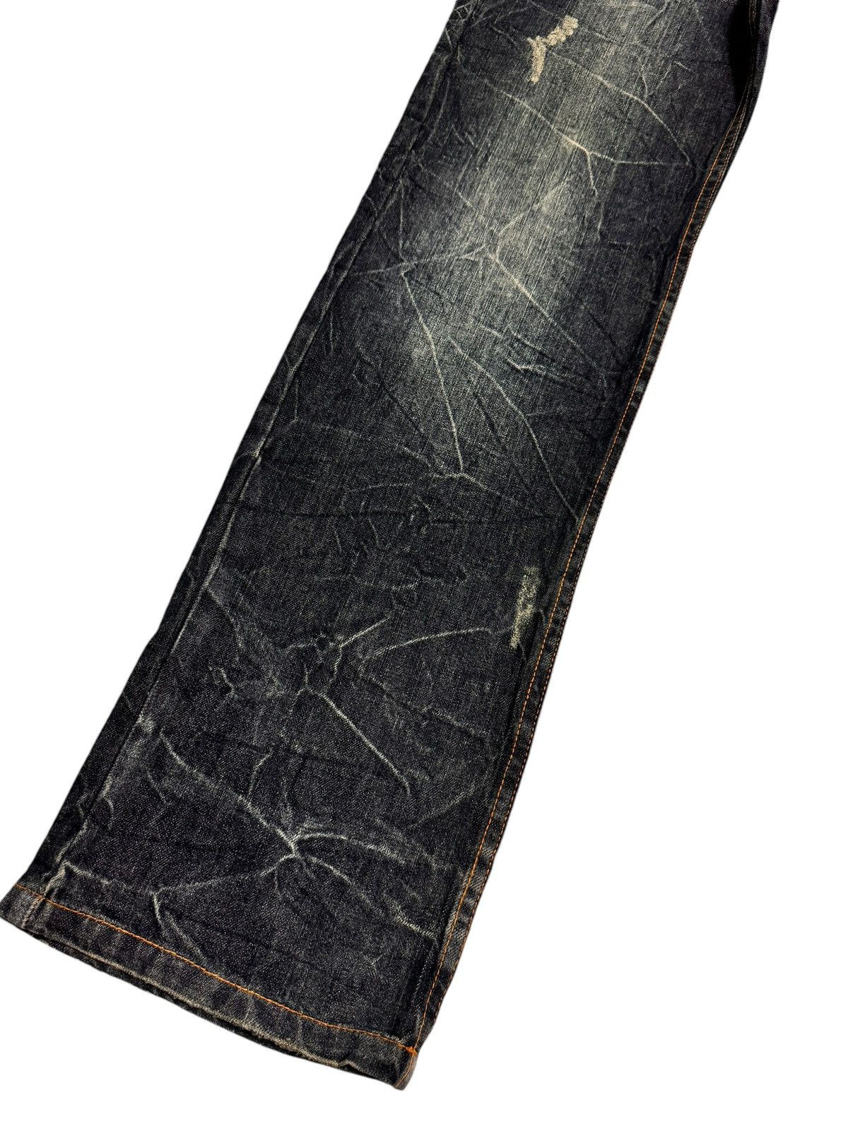 Japanese Brand ⚡️⚡️Distressed Japanese Nylaus Double Waist Jeans Size US 32 / EU 48 - 5 Thumbnail