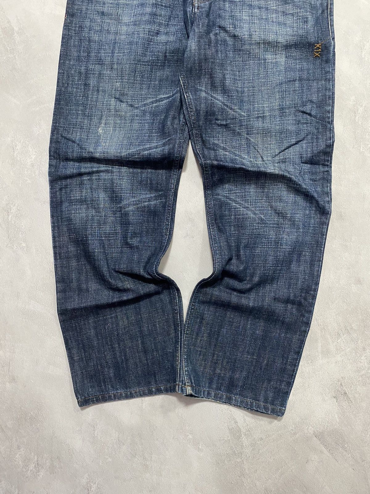Other Vintage Pants Jeans Dark Used Denim KIXO Avant Garde Baggy Size US 36 / EU 52 - 4 Thumbnail