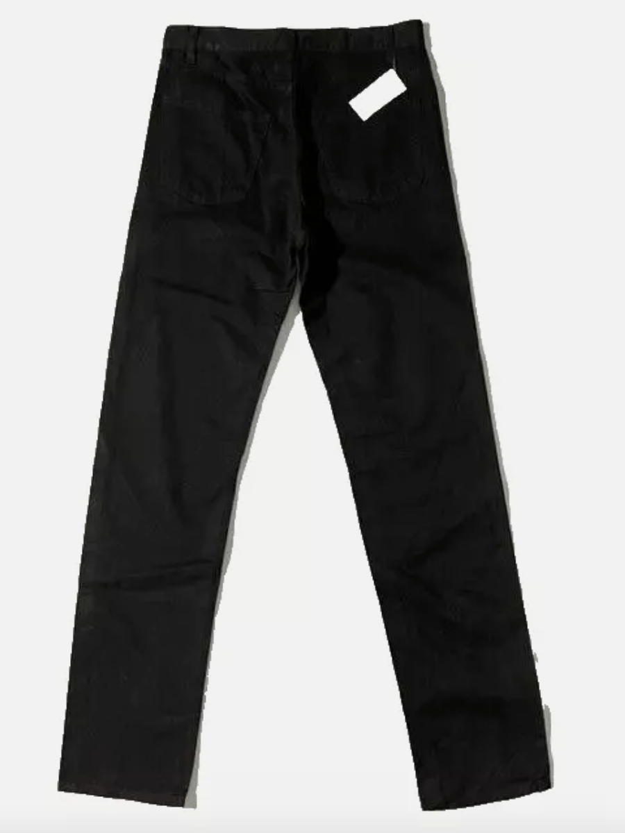 Helmut Lang Rare Vtg 1996 New HELMUT LANG Mens Black Cotton Jeans Size US 33 - 2 Thumbnail