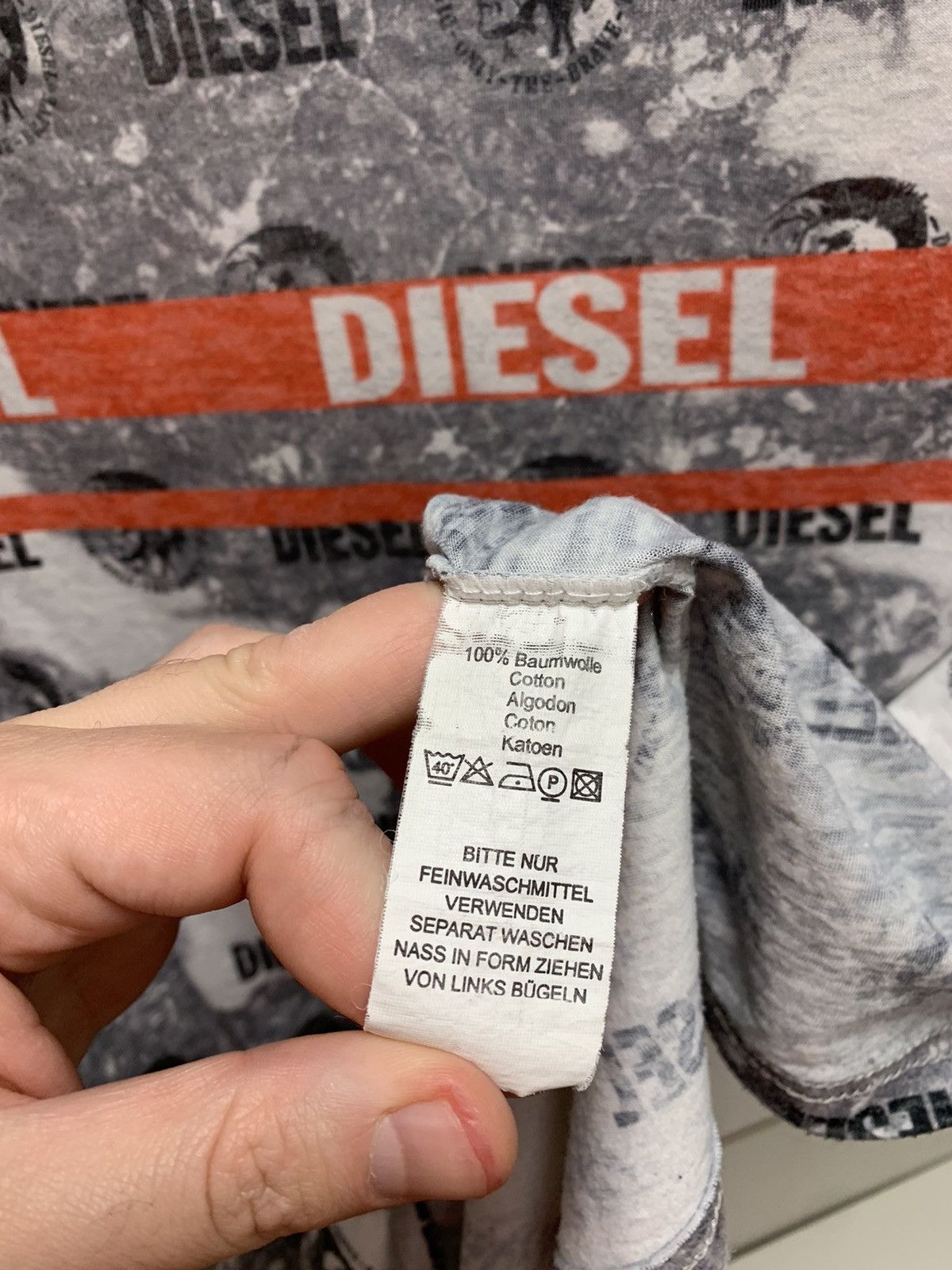 Diesel Diesel vintage y2k full print monogram t-shirt 2Xl XXL Size US XXL / EU 58 / 5 - 3 Thumbnail