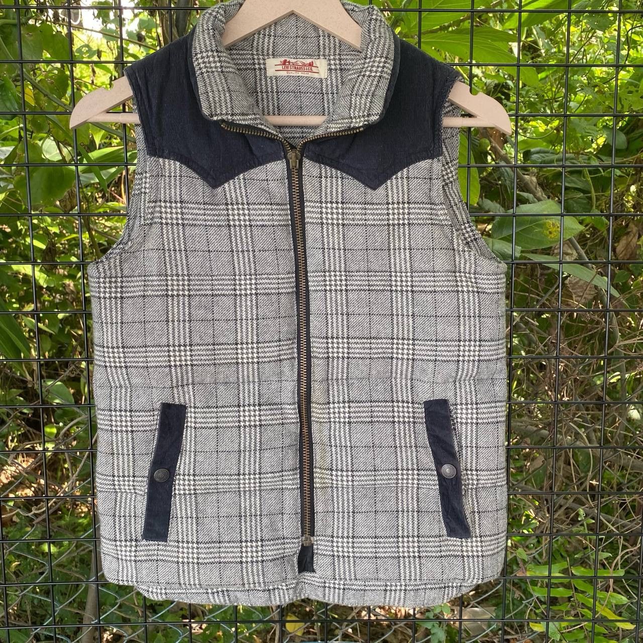 Levi's × Levi's Vintage Clothing Levis Checkered Wool Puffer Vest Size US XS / EU 42 / 0 - 2 Thumbnail