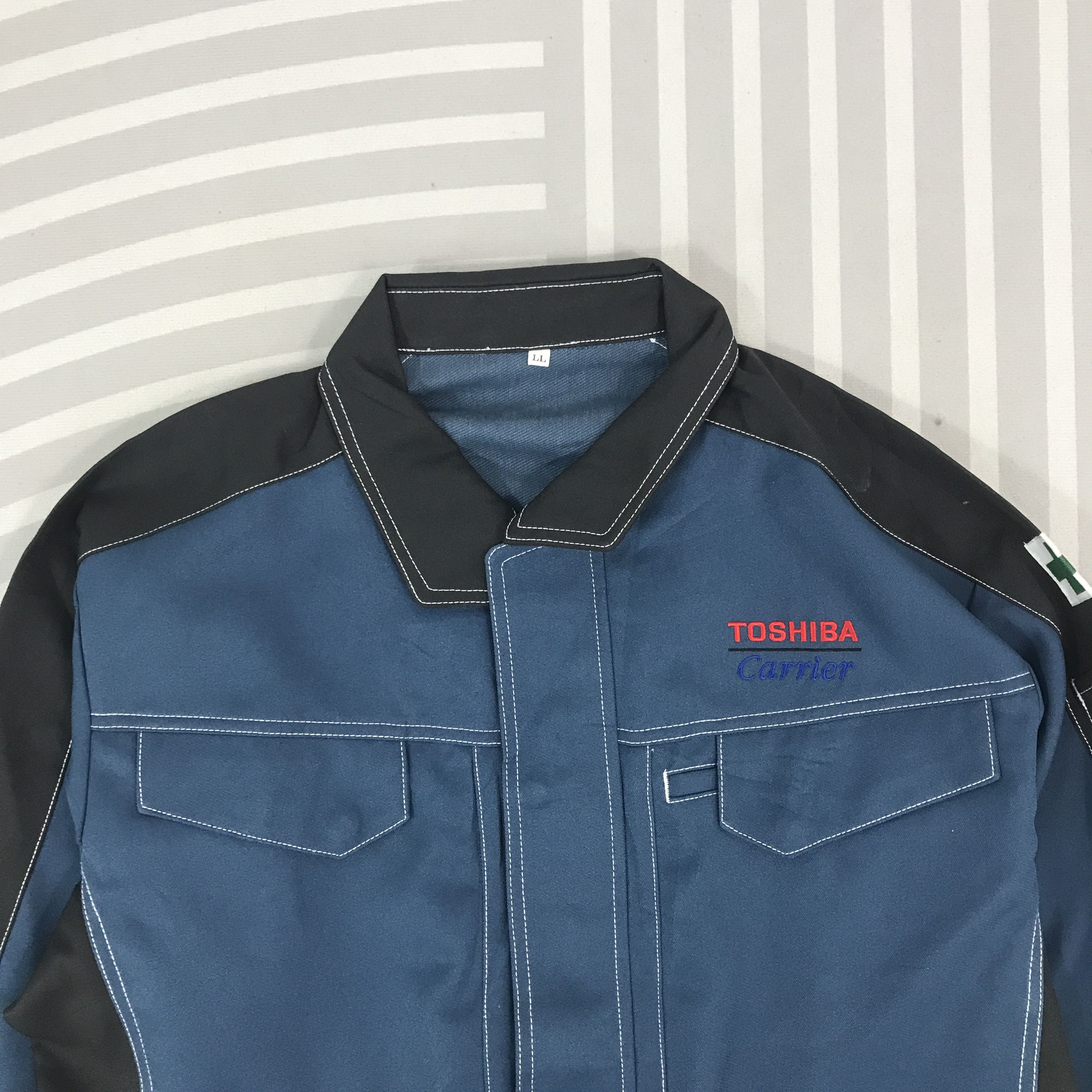 Japanese Brand × Vintage Vintage Toshiba Carrier working uniform japan Jacket Size US L / EU 52-54 / 3 - 2 Thumbnail