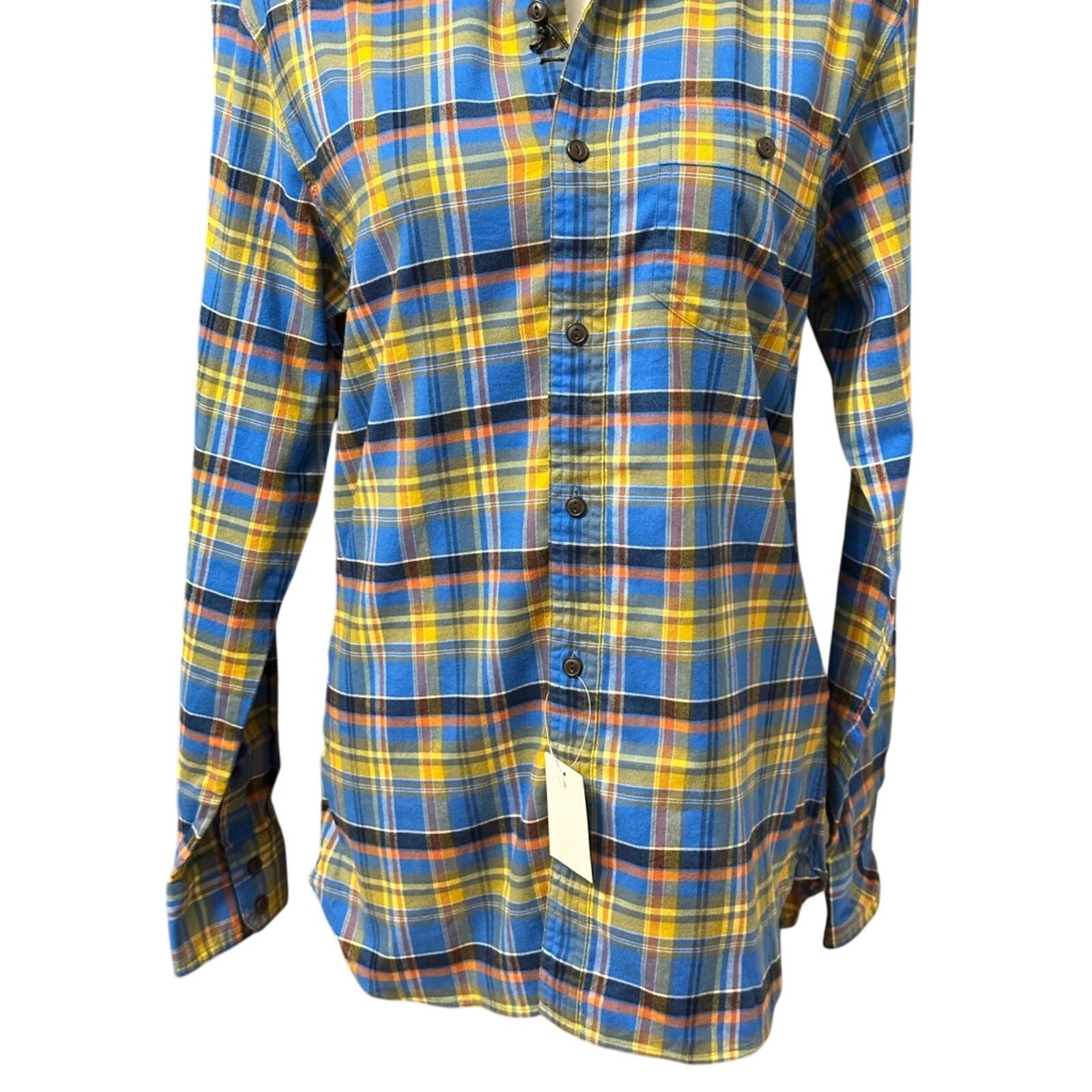 Other Treasure & Bond Button Up Long Sleeve Plaid Blue Men's S NWT Size US S / EU 44-46 / 1 - 3 Thumbnail