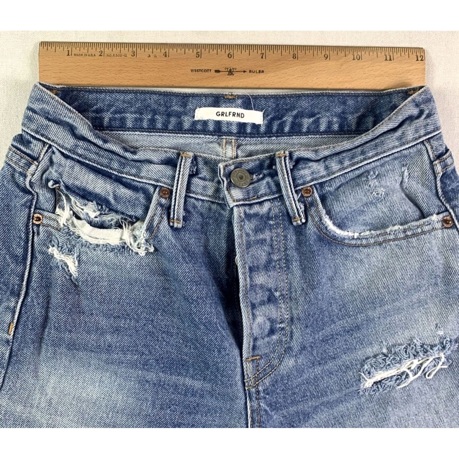 GRLFRND GRLFRND Karolina High Rise Skinny Blue Denim Size 42" / US 20 - 6 Thumbnail