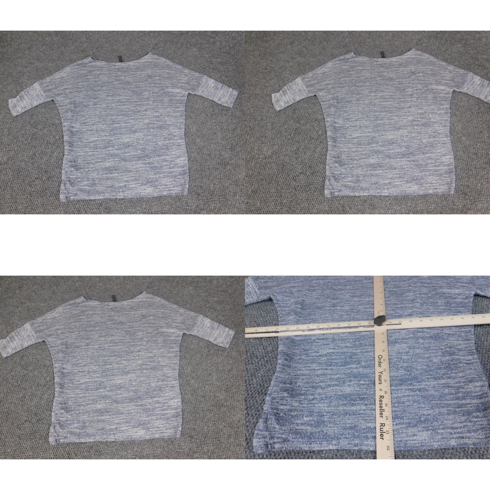 White House Black Market White House Black Market Blouse XS Women Blue Short Sleeve Crew Neck Cap Sleeve Pullover Lace Ruffle Casual Classic Stretch Size XS / US 0-2 / IT 36-38 - 8 Thumbnail