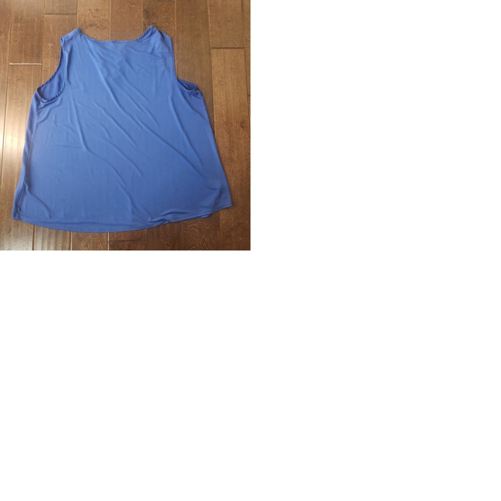 Avenue Avenue Blouse Sleeveless Lace Up Blue 18/20 Plus Size Women Size XXL / US 16-18 / IT 52-54 - 9 Thumbnail