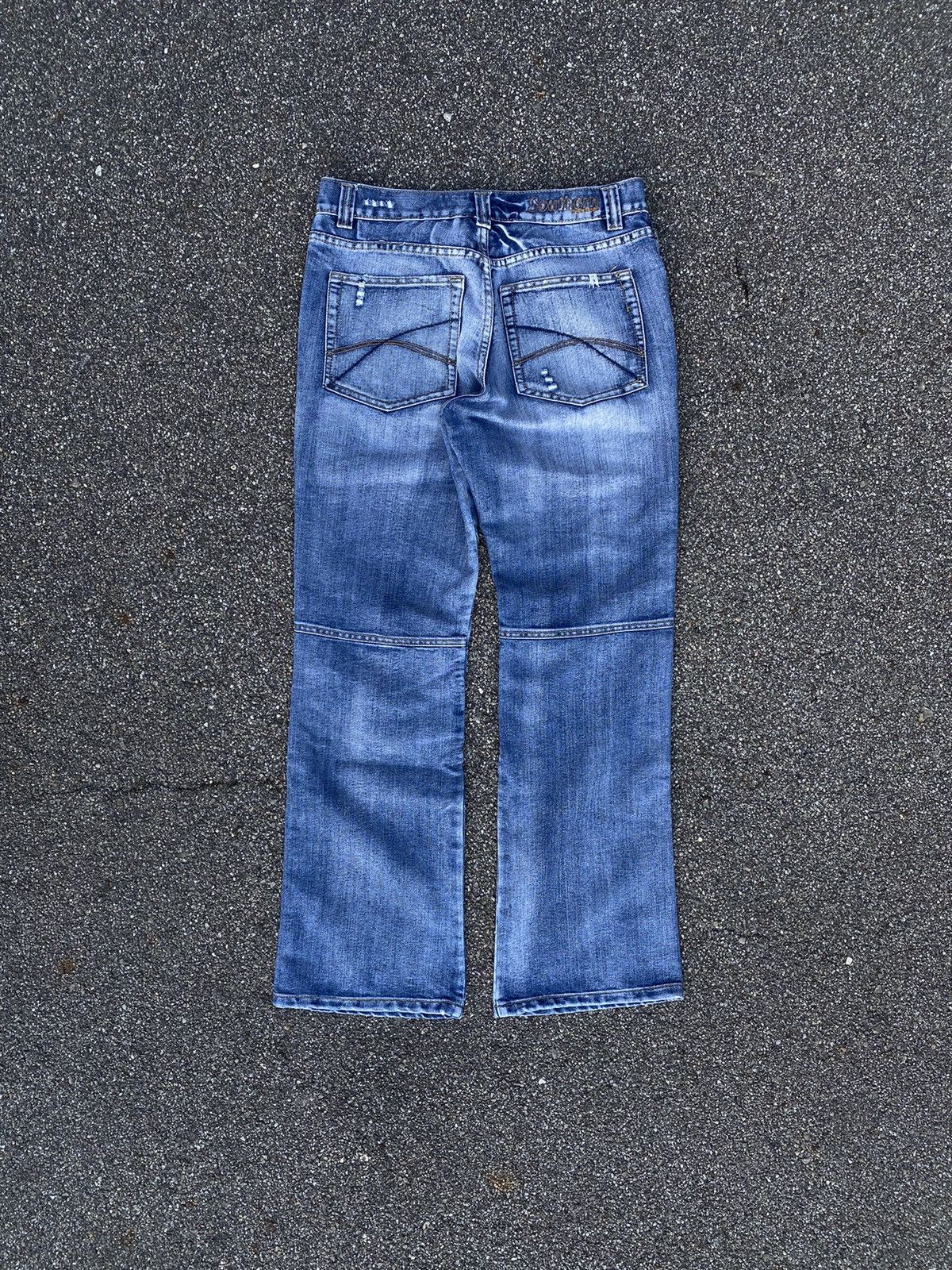 Japanese Brand × Vintage Southern Knee Patch Jeans Size US 32 / EU 48 - 6 Thumbnail