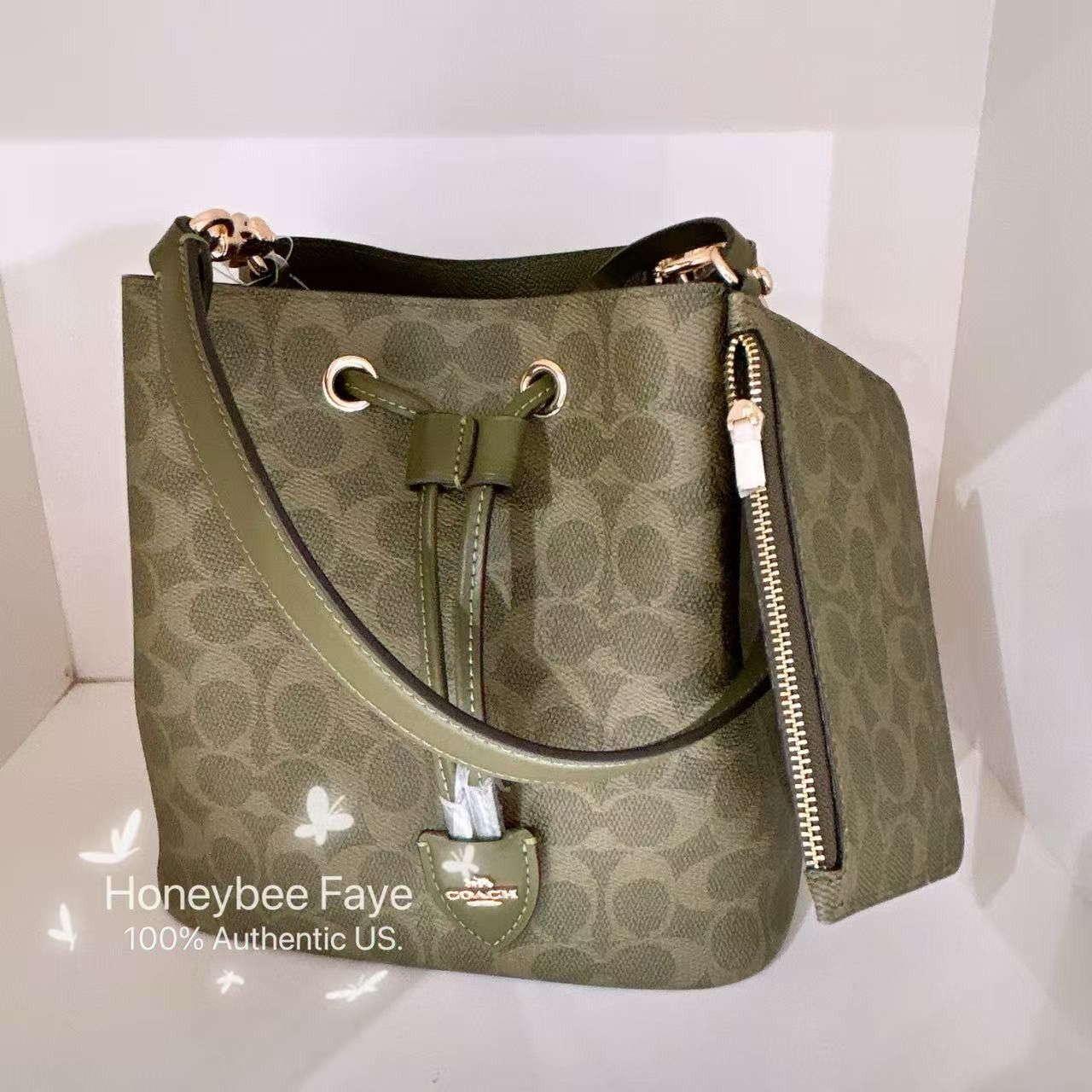 Coach Rowan Bucket Bag In Signature Canvas CBH07 Size ONE SIZE - 3 Thumbnail