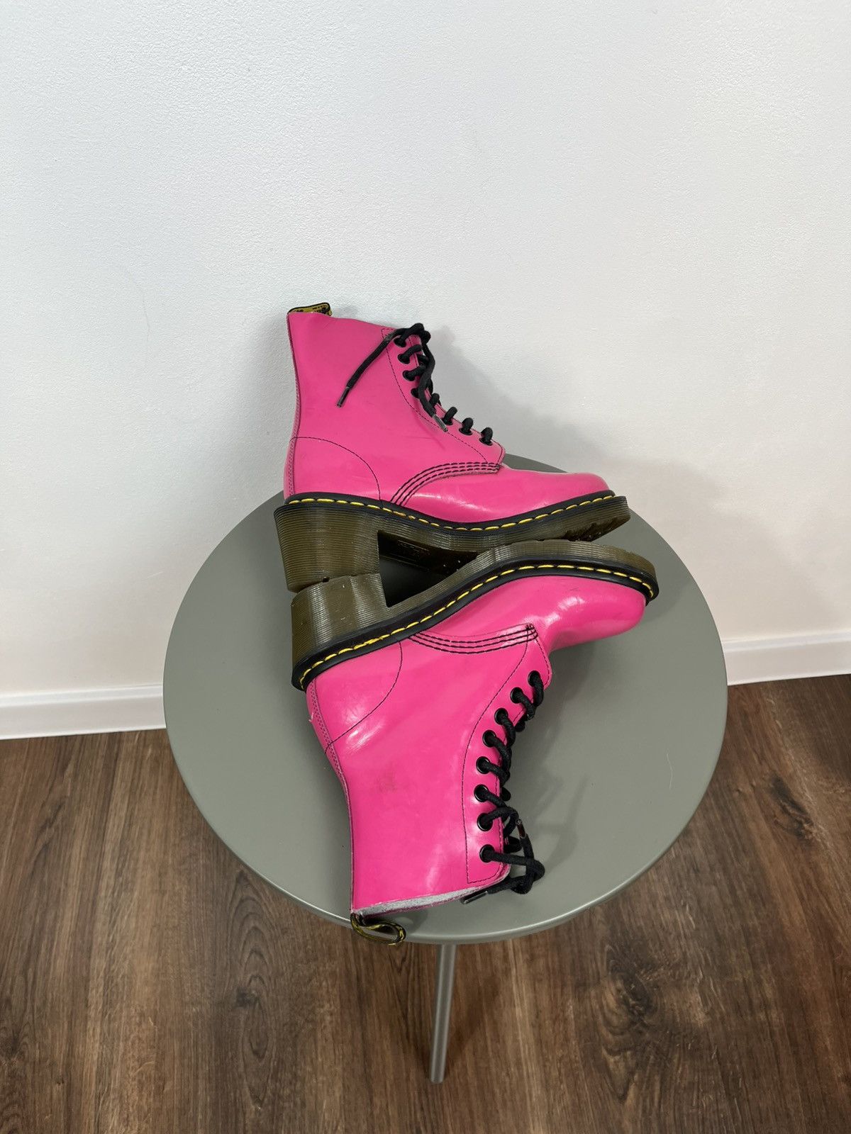 Dr. Martens Pink Dr. Martens Boots EU 36 UK 3 US 5 Leather Size US 5 / IT 35 - 10 Thumbnail