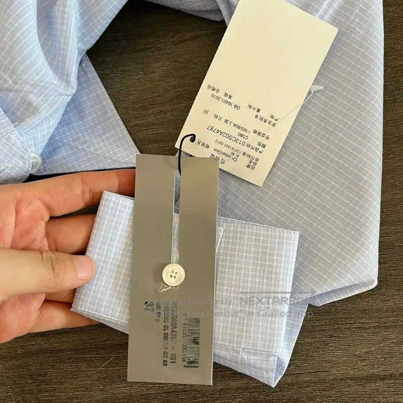Dior Dior Light Blue Cotton Men's Shirt . Size US S / EU 44-46 / 1 - 7 Thumbnail