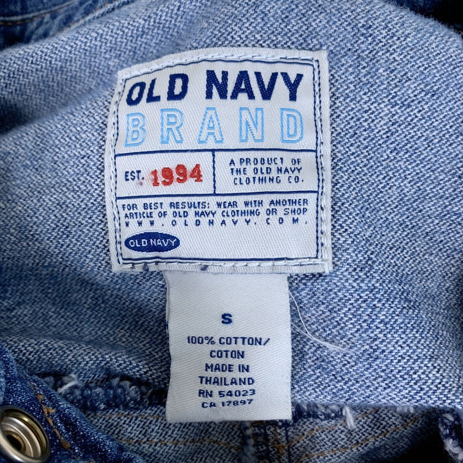 Old Navy Old Navy Jean Trucker Jacket Blue Womens Small Size S / US 4 / IT 40 - 7 Thumbnail