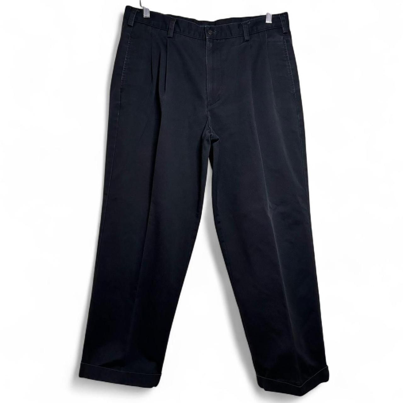 Izod × Vintage Vintage 00s Faded Black Baggy Chino Pants Size US 35 - 1 Thumbnail