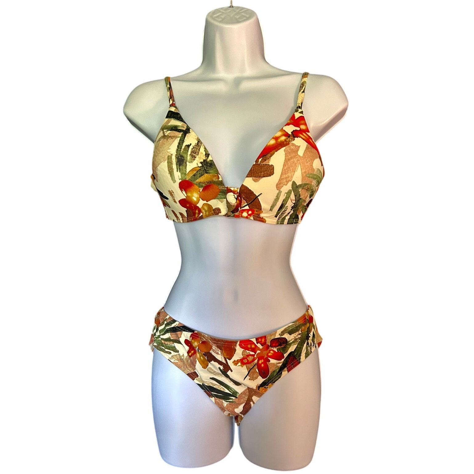 Vince Camuto New Vince Camuto Floral Bikini Set Cheeky Bottom Set, Size L Size L / US 10 / IT 46 - 6 Thumbnail