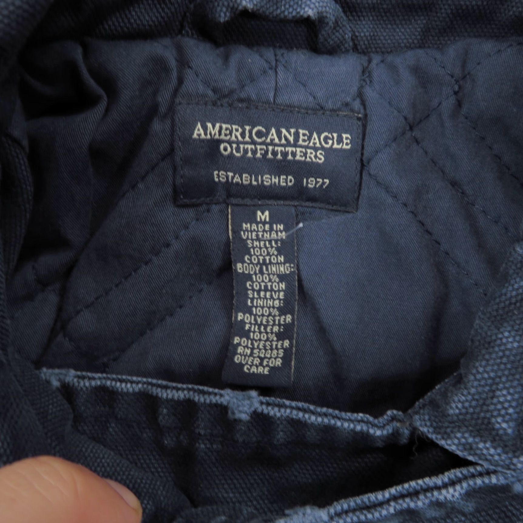 American Eagle Outfitters American Eagle Jacket Womens Medium Navy Double Breasted Military Cargo Utility Jacket Size M / US 6-8 / IT 42-44 - 5 Thumbnail