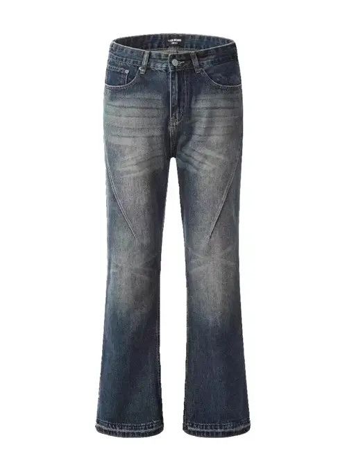 VIBE Retro heavy wash handmade micro flared jeans Size US 32 / EU 48 - 6 Thumbnail