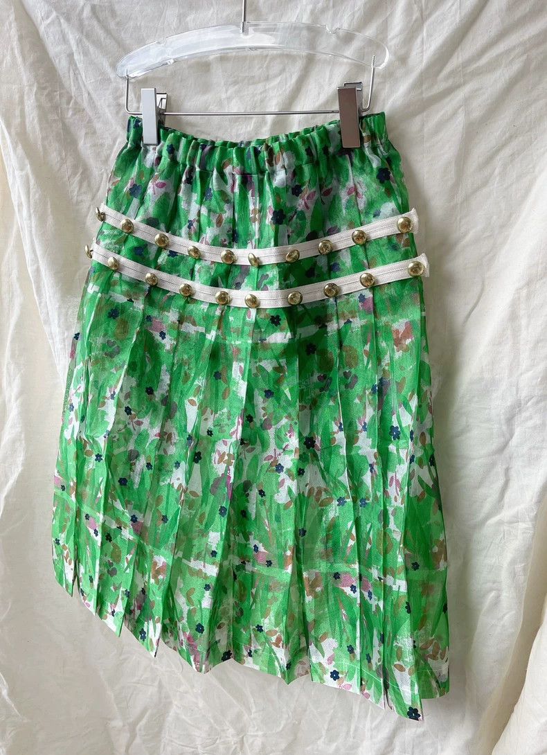 Comme des Garcons Comme Des Garcons size XS Fresh Green Floral Decoration Sp Size 24" / US 00 / IT 34 - 2 Thumbnail