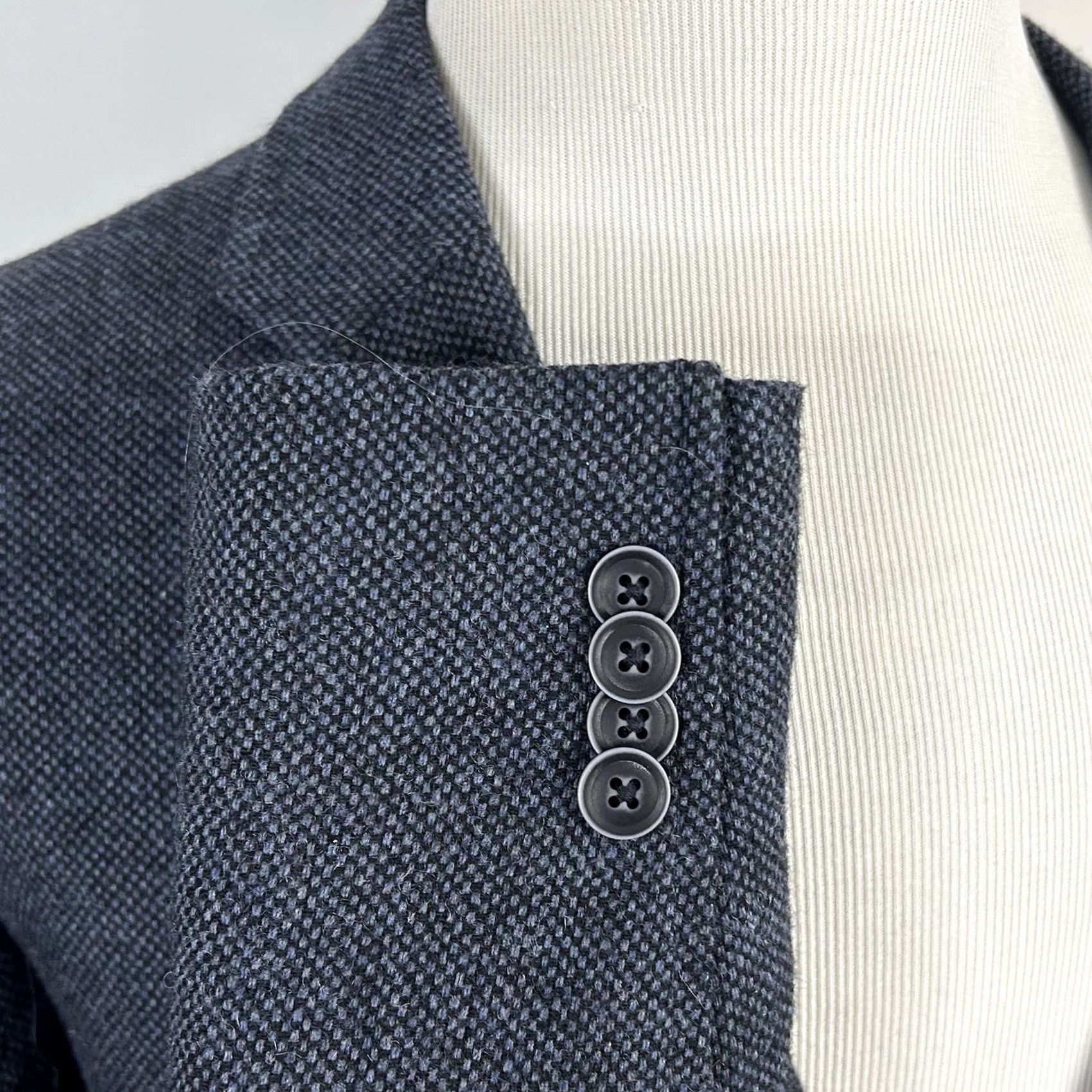 Ben Sherman Ben Sherman Sport Coat 44R Wool Tweed Blue Two-Button Double Vented Coat Mens Regular Jacket Size US XS / EU 42 / 0 - 5 Thumbnail