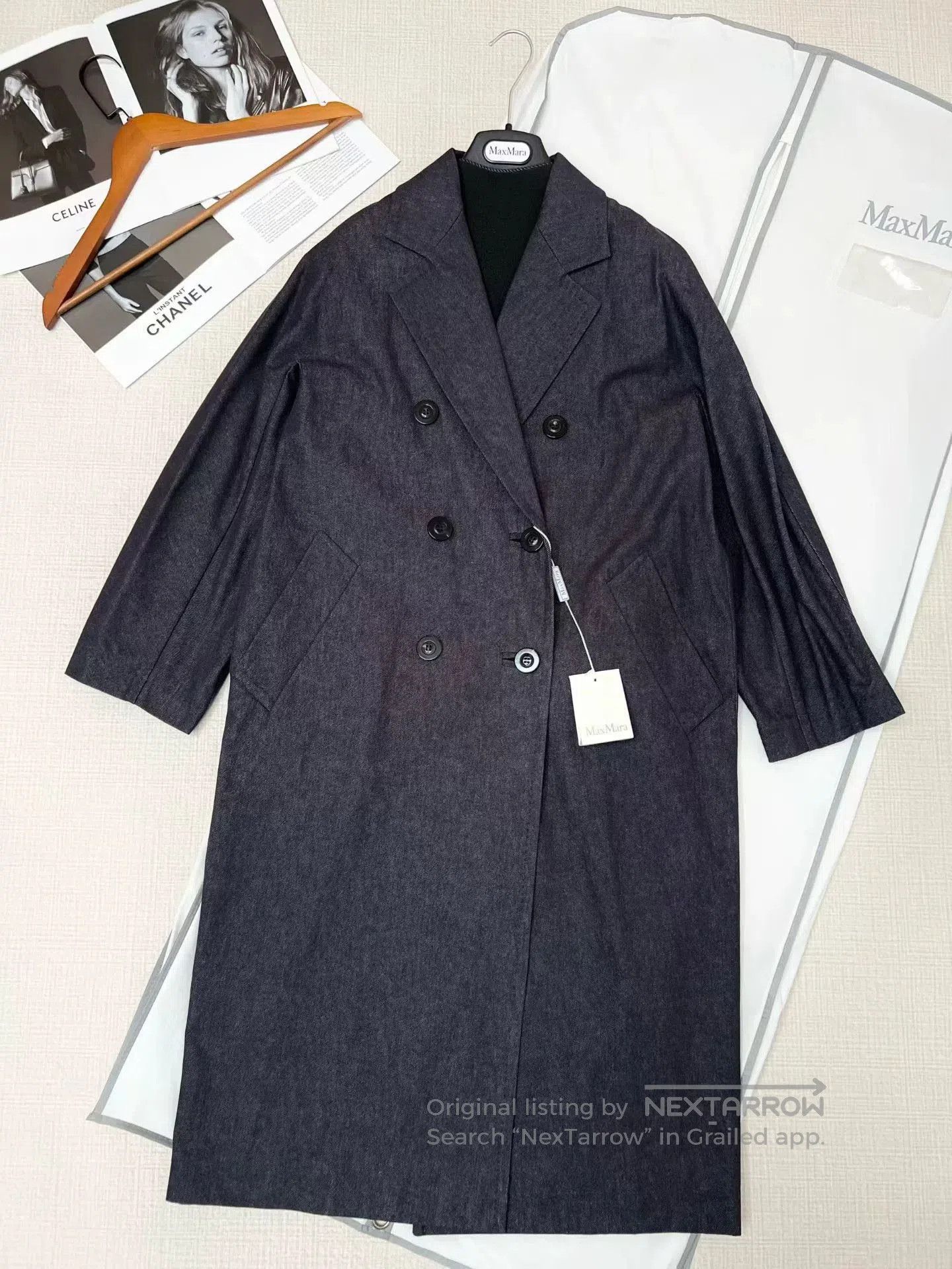 Other Max Mara 101801 Denim Coat. Size US L / EU 52-54 / 3 - 2 Thumbnail
