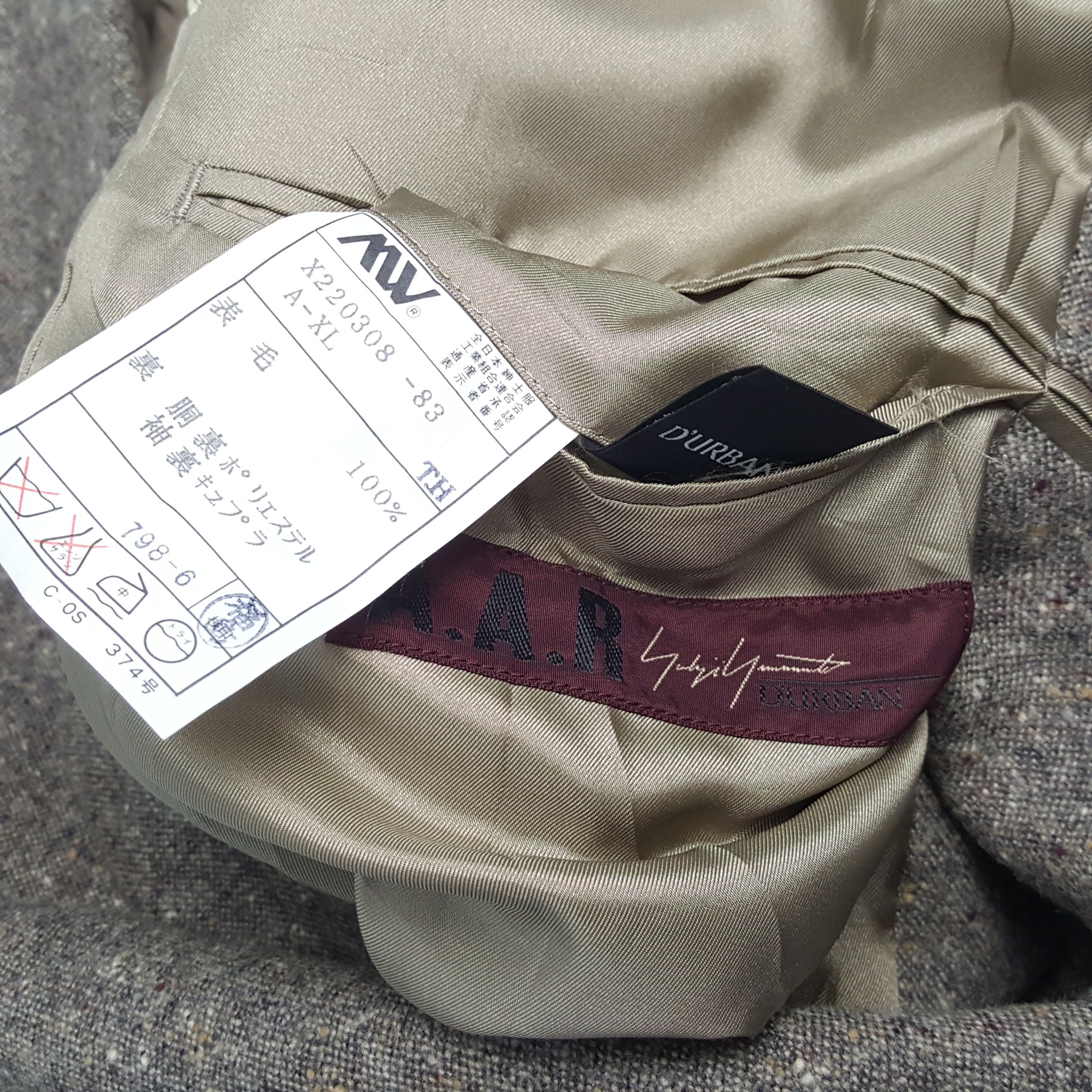 Designer × Japanese Brand × Yohji Yamamoto YOHJI YAMAMOTO Japanese Designer Formal Blazers Size 38R - 8 Thumbnail