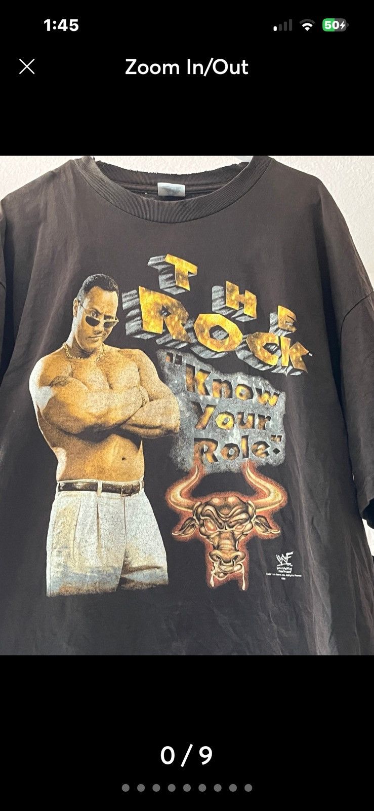 AAA The Rock vintage wrestling T-shirt Size US XXL / EU 58 / 5 - 1 Thumbnail