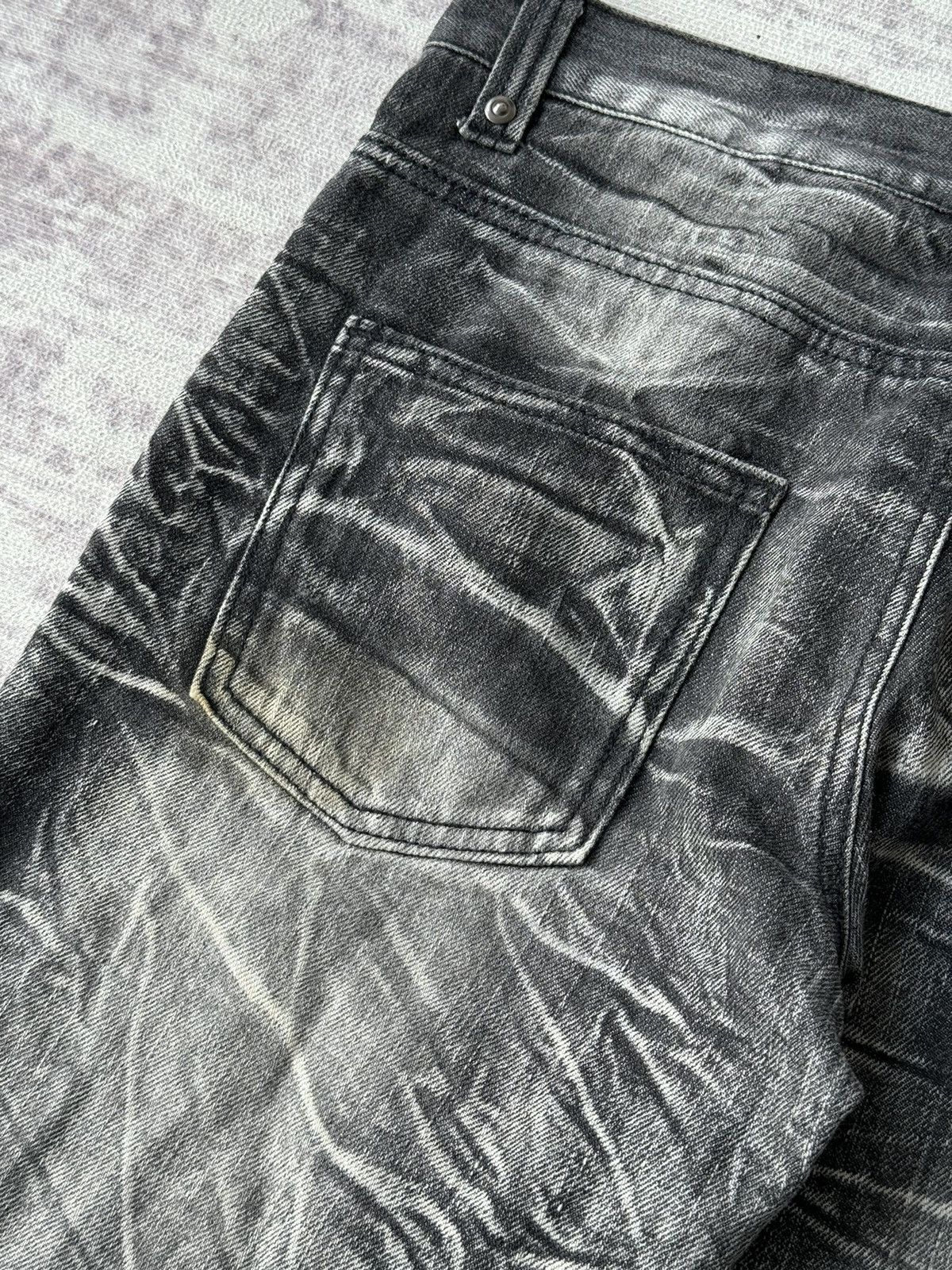 Japanese Brand × Tornado Mart × Vintage Vintage Agate Splash Tactical Flared Denim / GOA Style Size US 33 - 11 Thumbnail