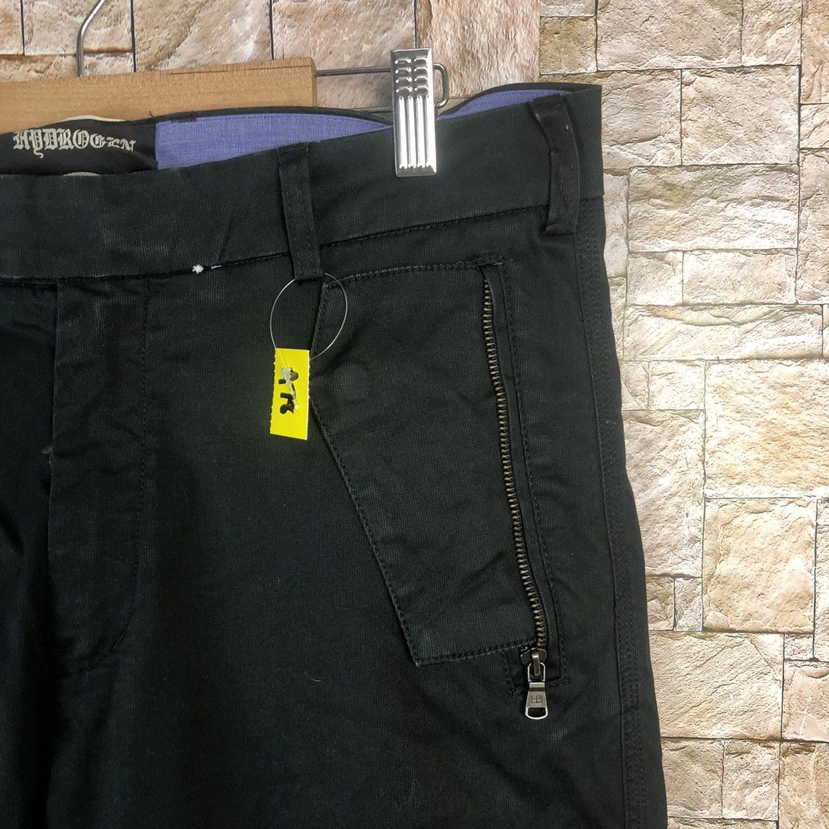 HYDROGEN DL Hydrogen H2J Black Cargo Multipocket Pants #A78 Size US 34 / EU 50 - 10 Thumbnail