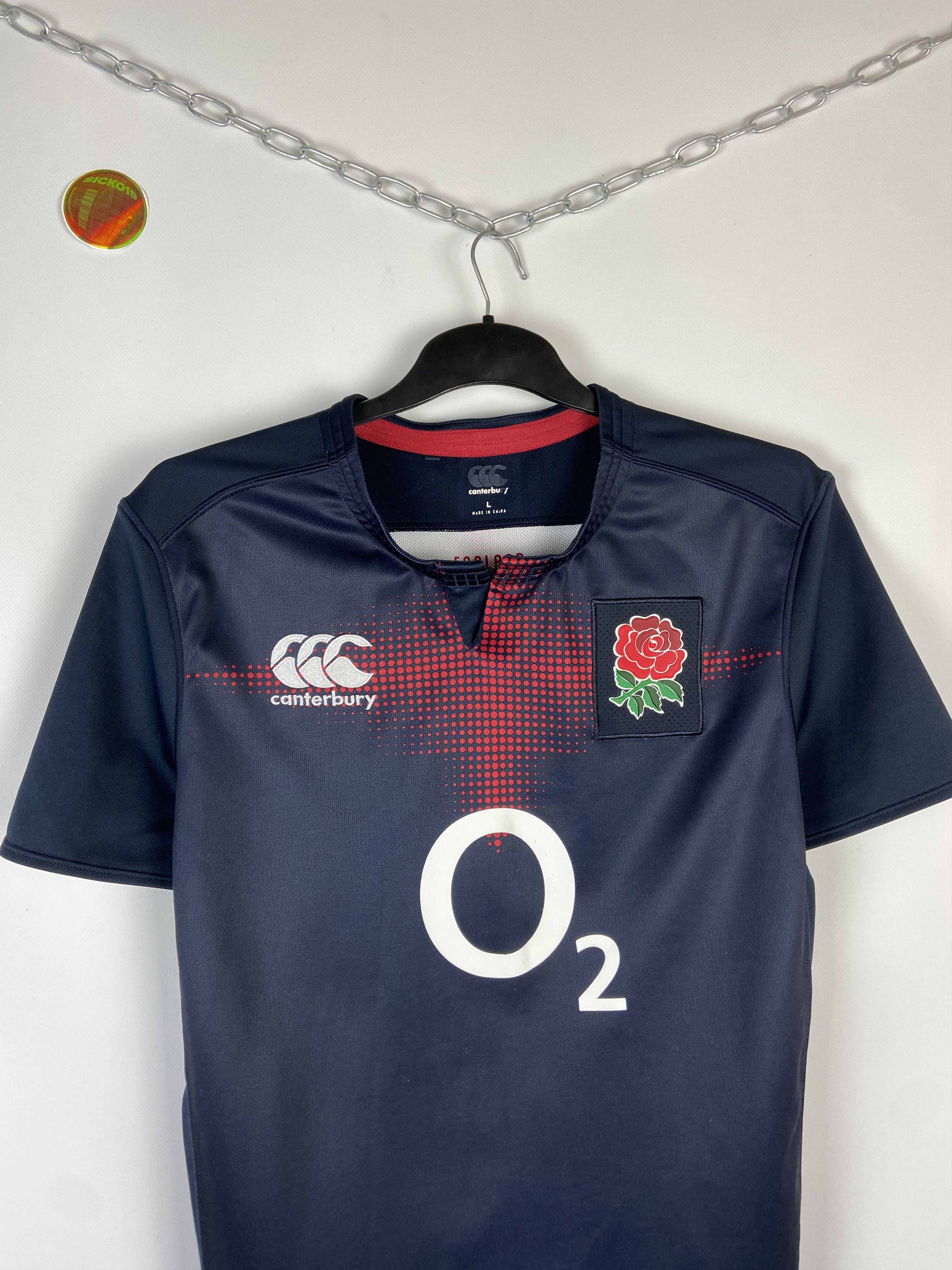 Canterbury of New Zealand × Vintage Canterbury O2 England National Team Rugby Jersey Size US XL / EU 56 / 4 - 6 Thumbnail