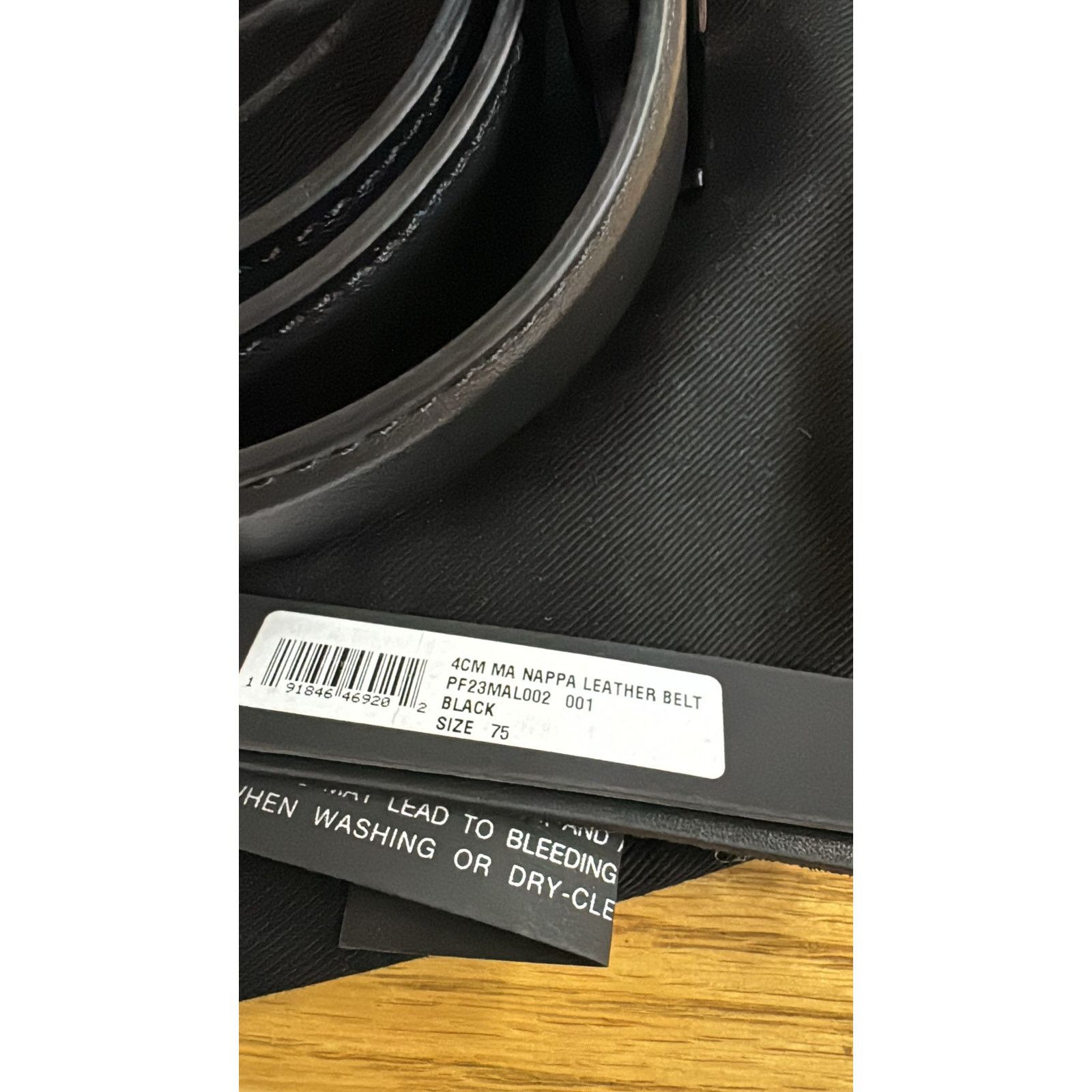 Amiri o1rshd1 Size: 75cm / 4cm MA Nappa Leather Belt in Black Size 30 - 7 Thumbnail
