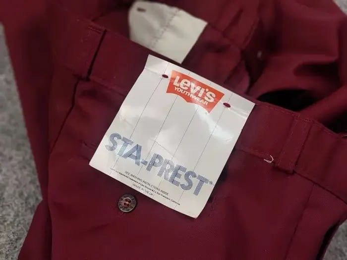 Levi's Vintage 80's Levis Sta Prest 711 Classic Trouser Pants Size US 32 / EU 48 - 7 Thumbnail