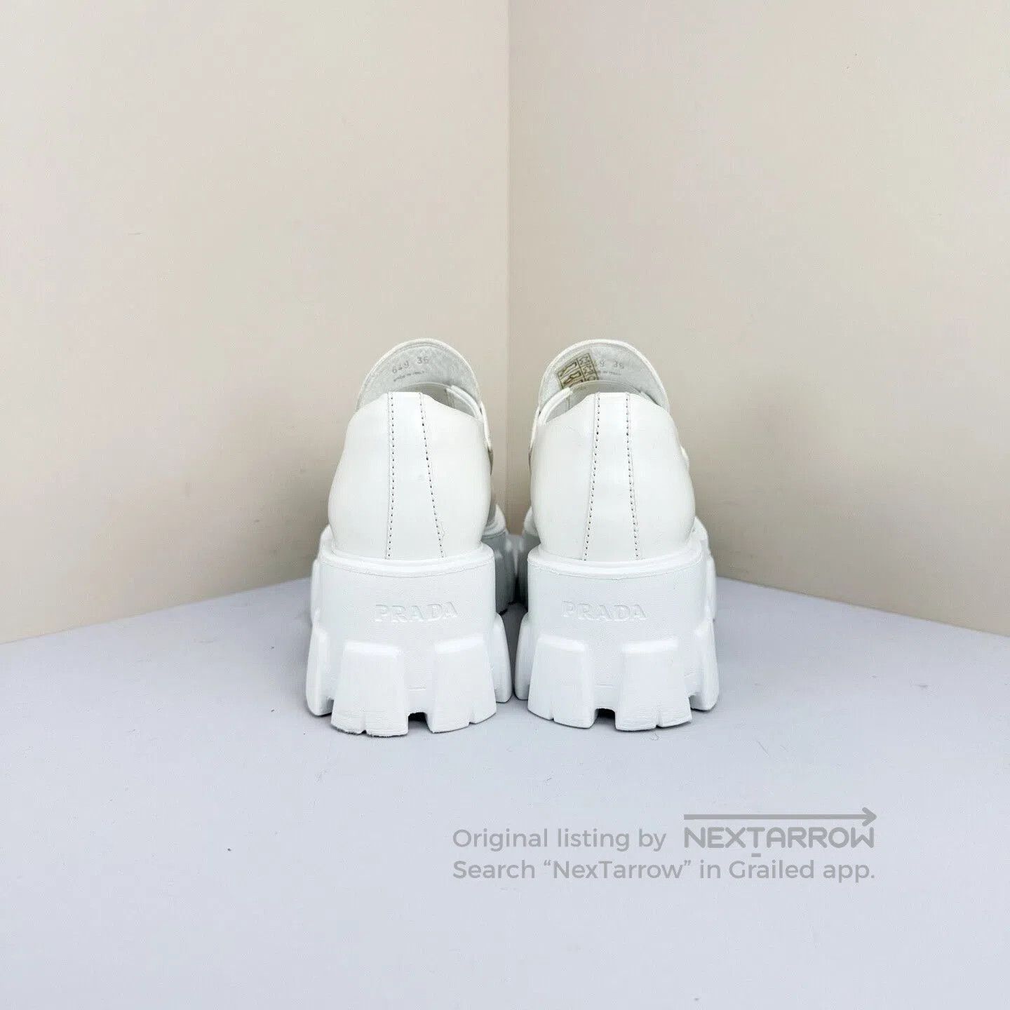Prada prada white platform gear loafers. Size US 6 / IT 36 - 3 Thumbnail