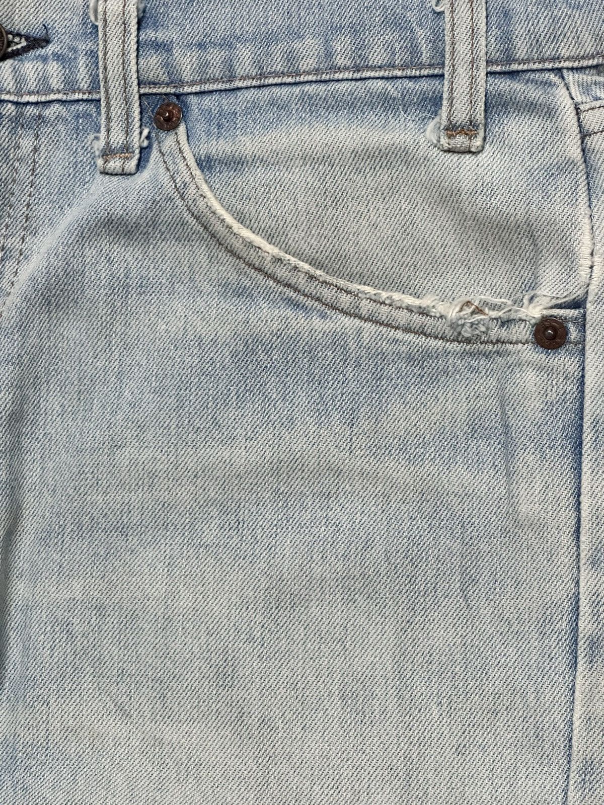 Levi's Vintage 70s Levi's 505 Straight-Leg Denim Jeans Light Wash Size US 33 - 6 Thumbnail