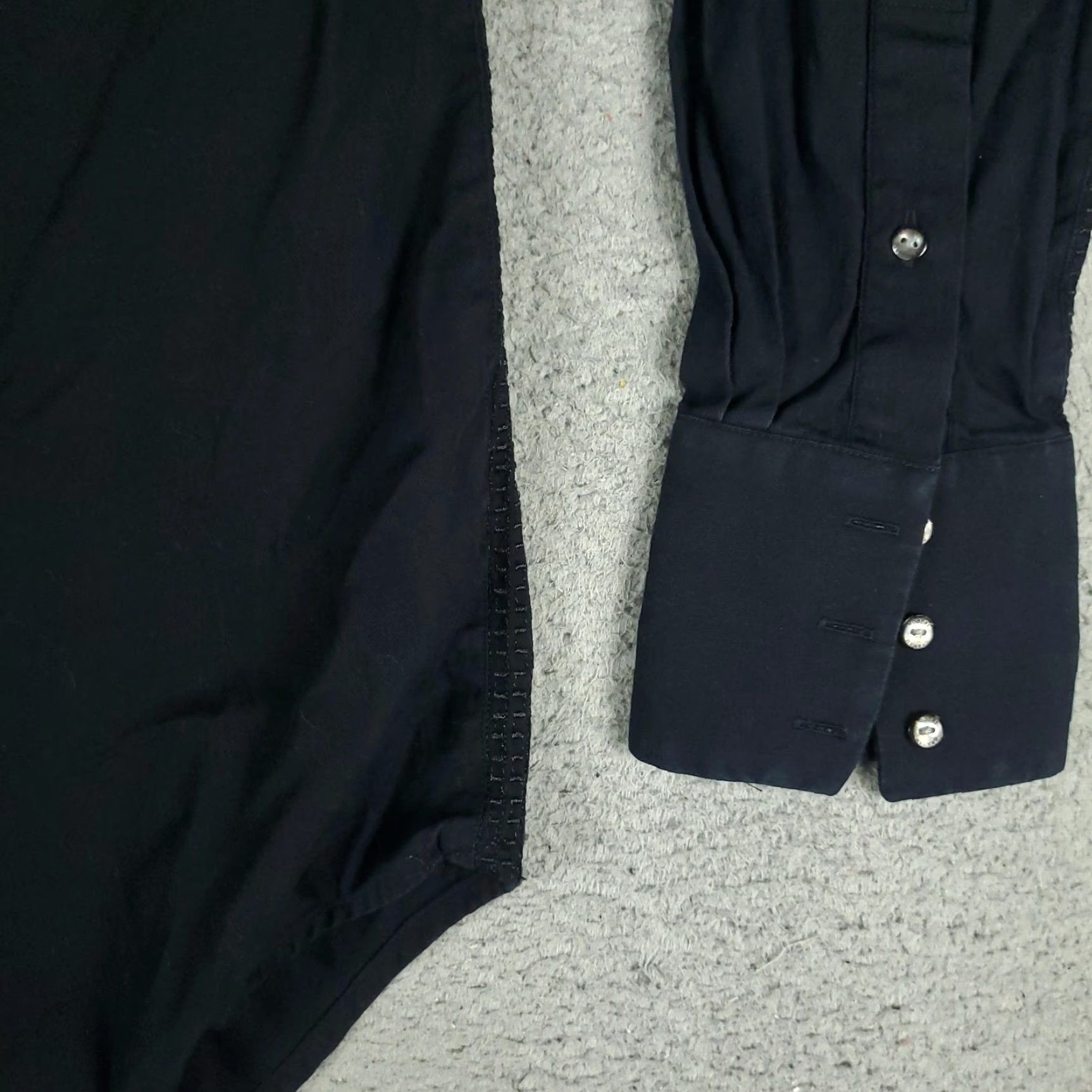 Robert Graham VINTAGE Robert Graham Dress Shirt Men Medium Long Sleeve Black Formal Modern Size 40R - 4 Thumbnail