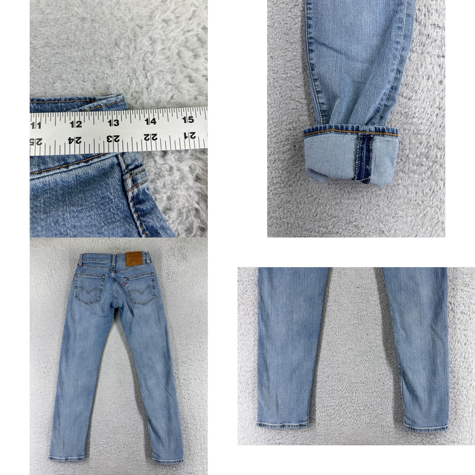 Levi's Levi's Jeans Men Slim 28 Blue Denim 502 Cotton Blend Straight 5-Pocket Zip Inseam 28 Years Vintage No Size US 28 / EU 44 - 9 Thumbnail