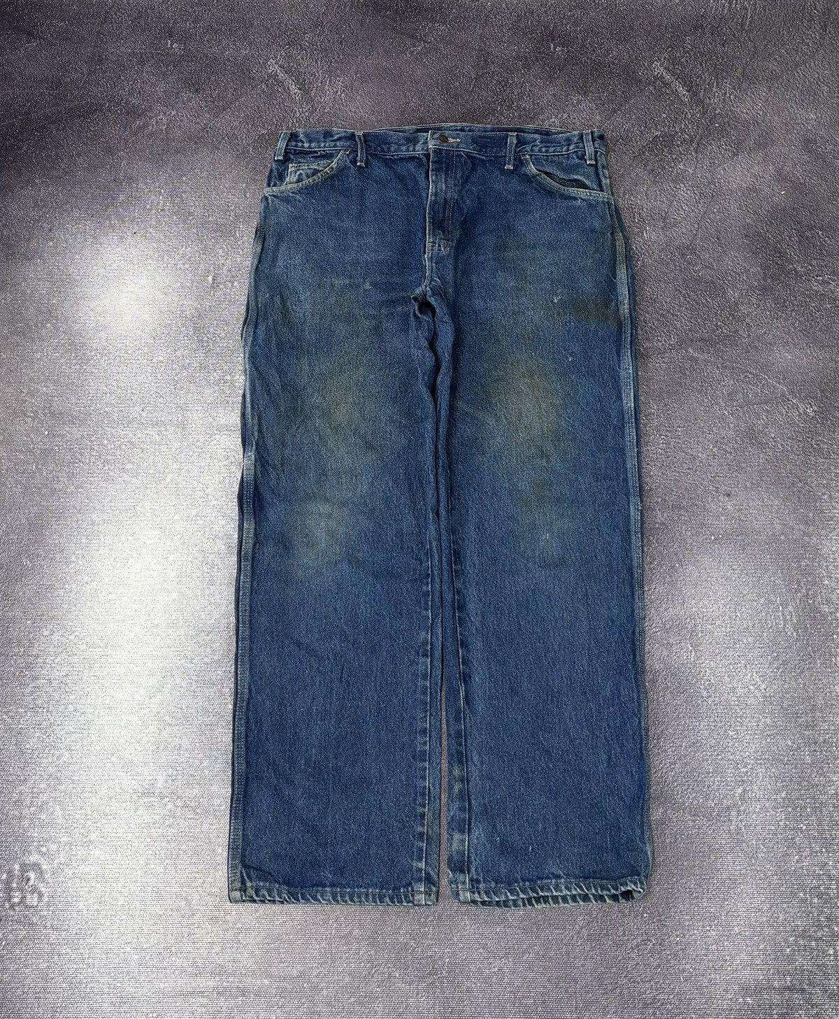 Dickies Vintage Dickies Workwear American Utility Denim Baggy Jeans Size US 38 / EU 54 - 2 Thumbnail