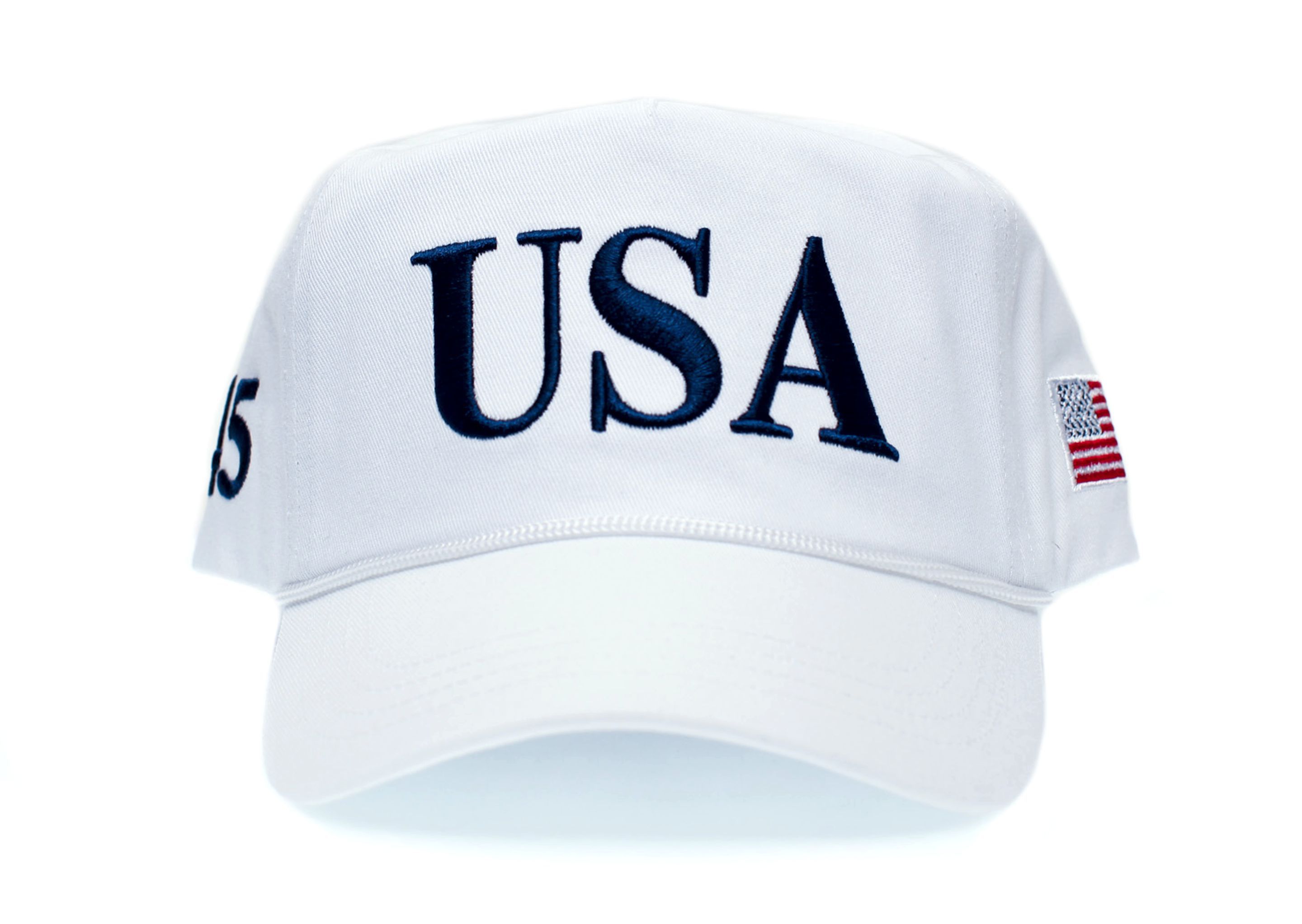 Other USA 45 Flag Hat MAGA Trump Make America Great Again White Size ONE SIZE - 1 Thumbnail