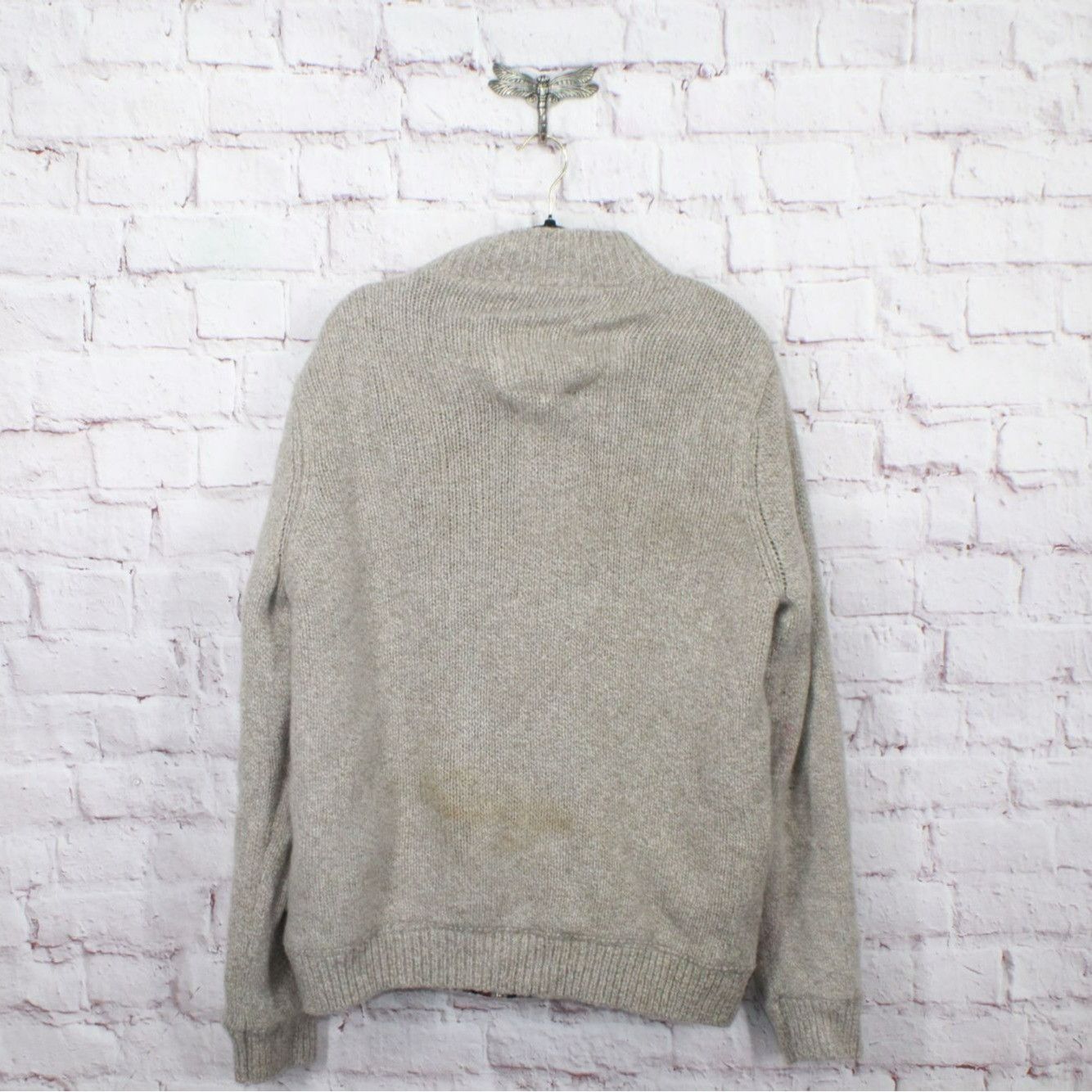 L.L. Bean LL Bean Men's Ragg Wool Sweater Full Zip Flannel Lined Size US XL / EU 56 / 4 - 6 Thumbnail