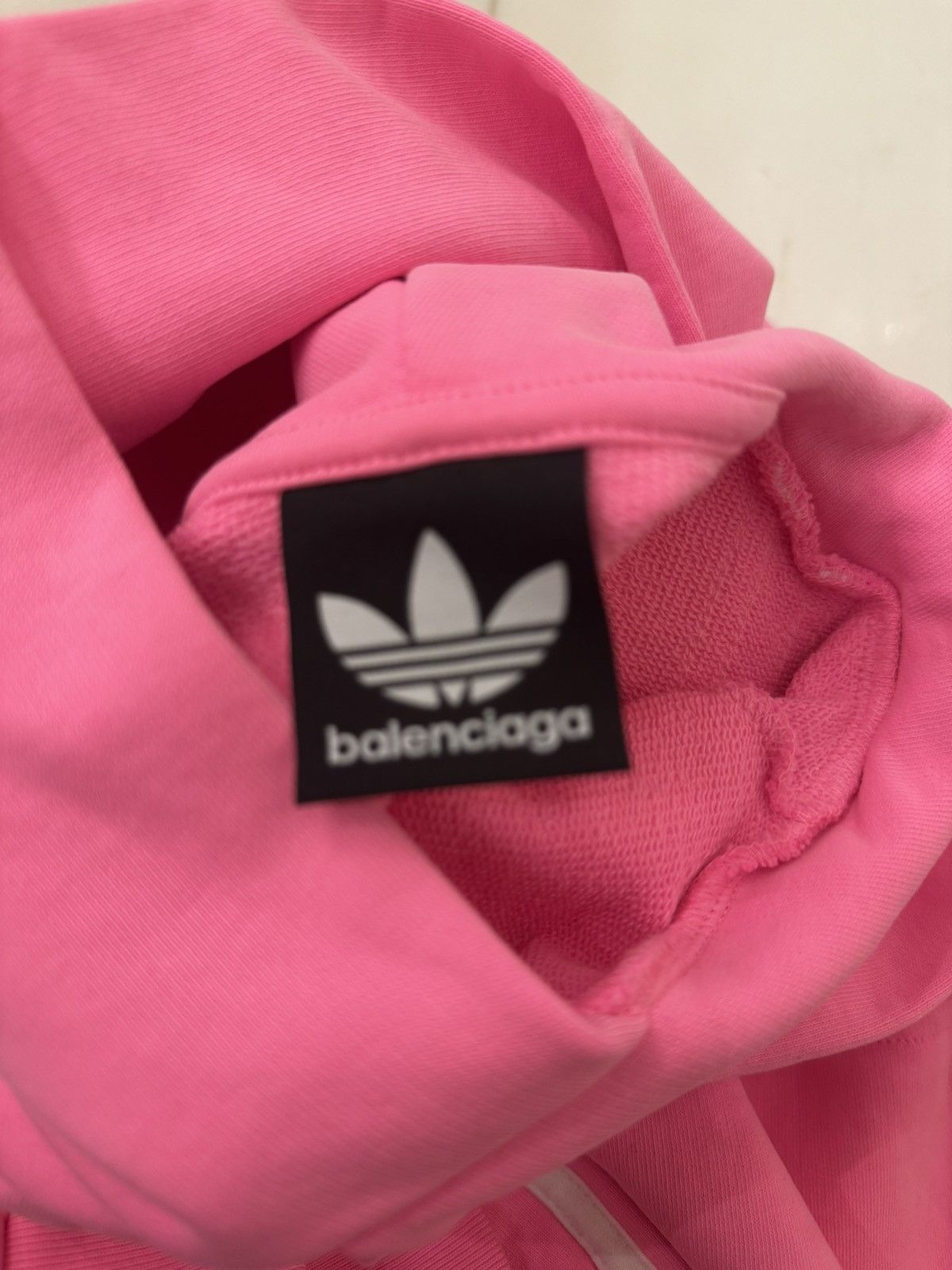 Balenciaga Balenciaga Pink Adidas Hoodie Size US L / EU 52-54 / 3 - 3 Thumbnail