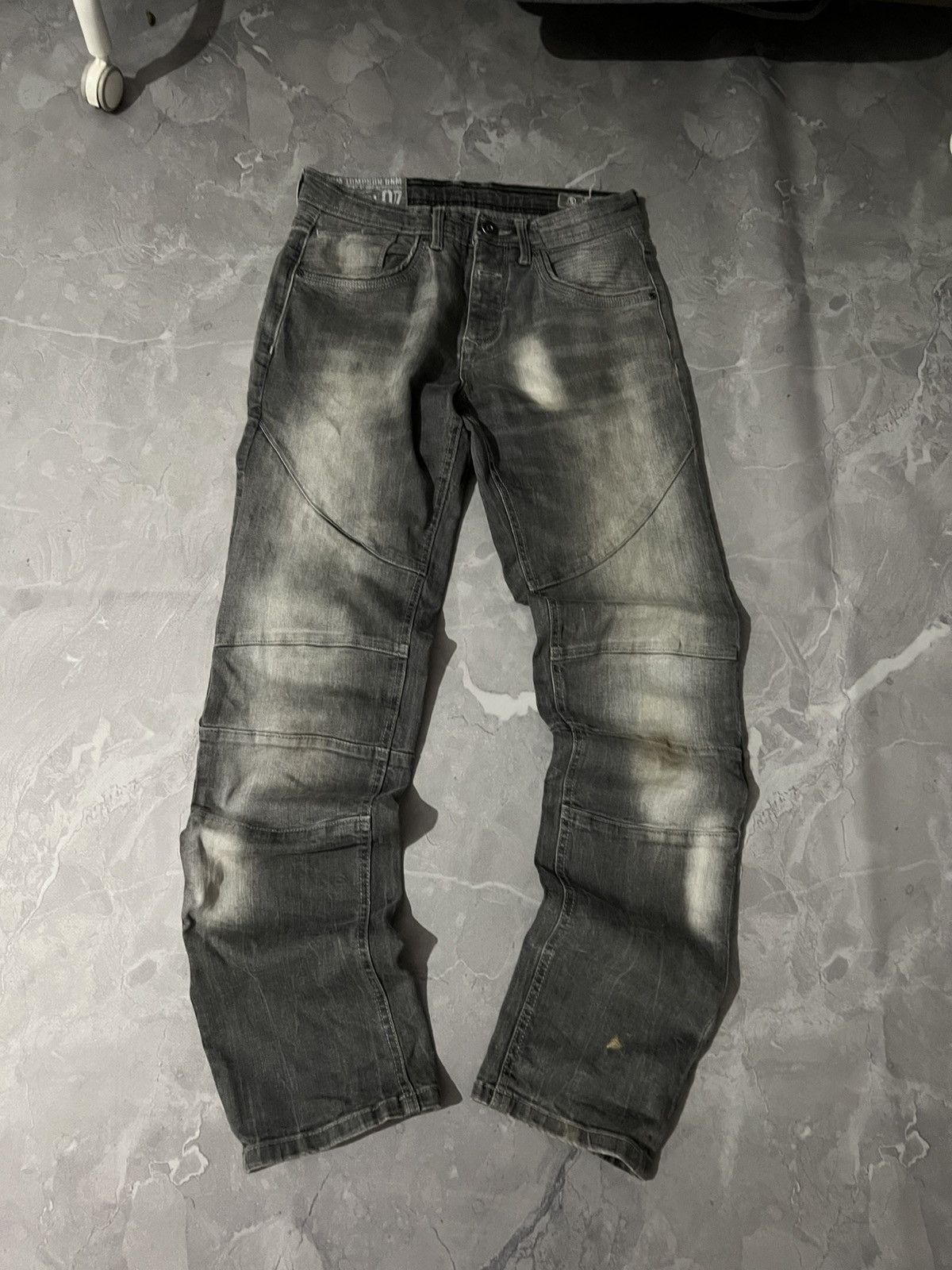 Japanese Brand Destroyed Slim Distressed Vibe / Japan Grunge Archive Y2K Size US 30 / EU 46 - 3 Thumbnail