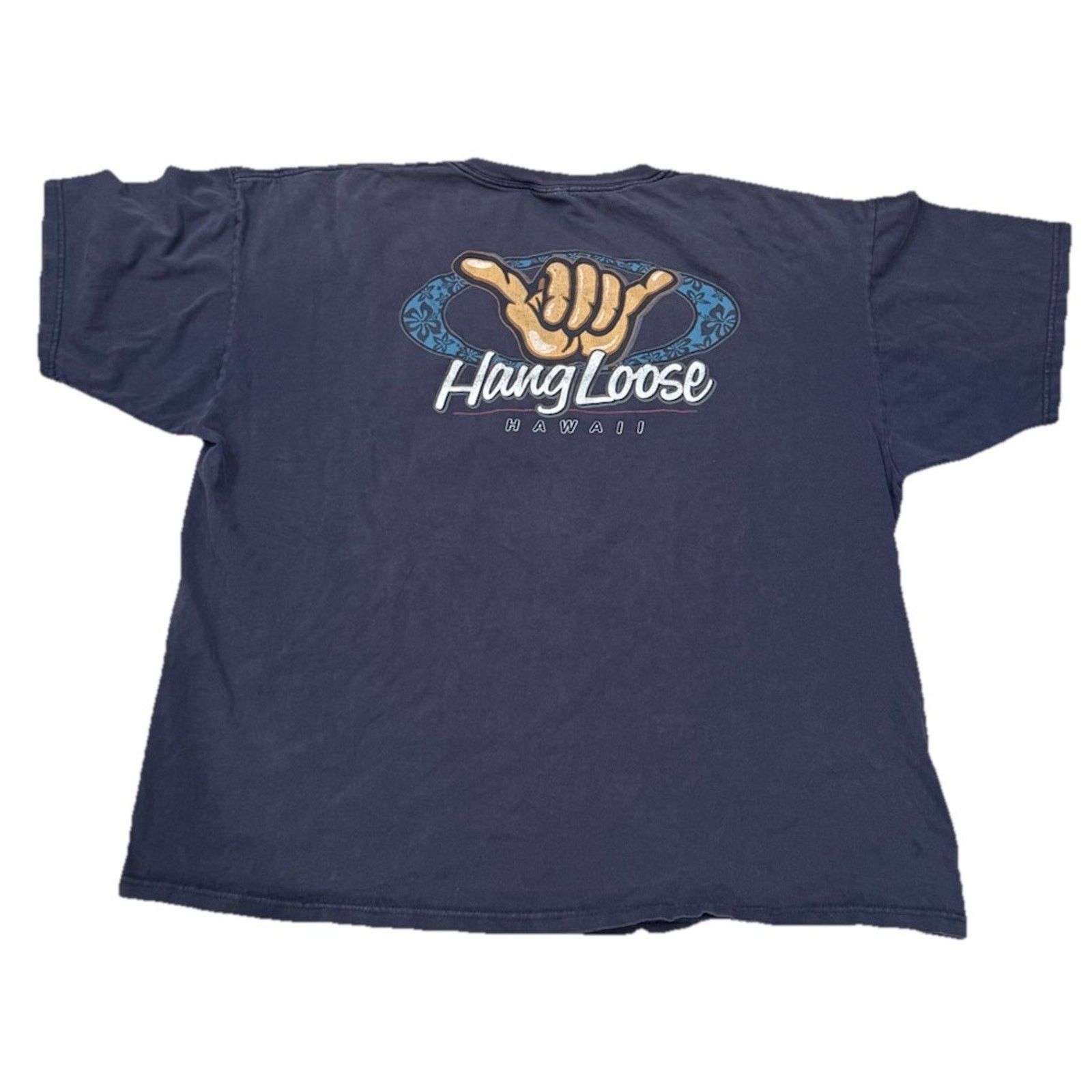Anvil Vintage Hang Loose Hawaii Hand Tee Shirt Surfer 90s Size US XXL / EU 58 / 5 - 2 Thumbnail