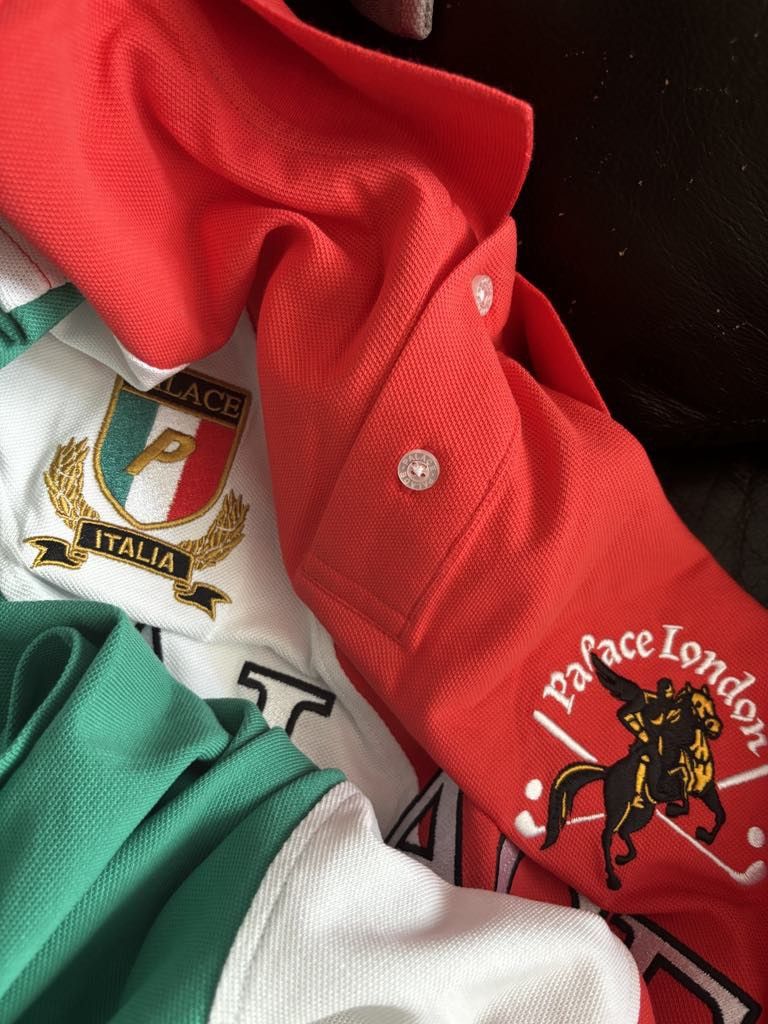 Palace Palace Geezer Polo Red/Green Size US XXL / EU 58 / 5 - 9 Thumbnail