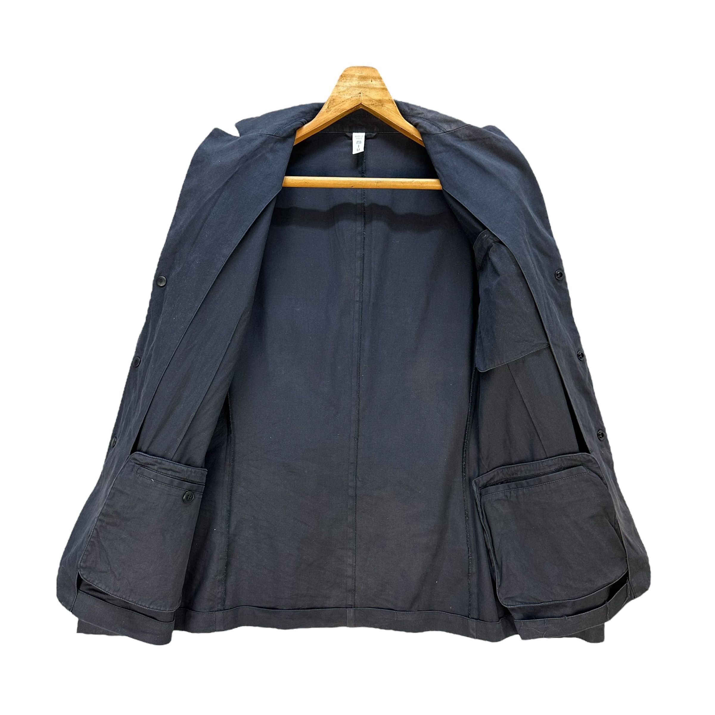 Miu Miu Trashed MIU MIU Snap Button Cotton Casual Jacket #A75-1813 Size US M / EU 48-50 / 2 - 7 Thumbnail