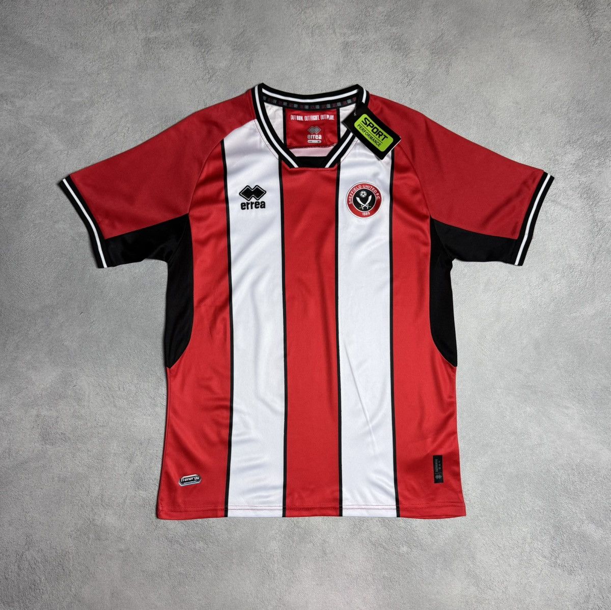 Errea Sheffield United 2023 2024 Home Shirt Soccer Jersey Errea Size US M / EU 48-50 / 2 - 1 Thumbnail