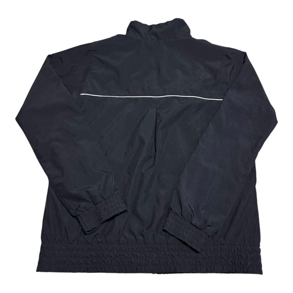 Nike Nike Black Swoosh Full Zip Track Windbreaker Jacket Adult L Size US L / EU 52-54 / 3 - 3 Thumbnail