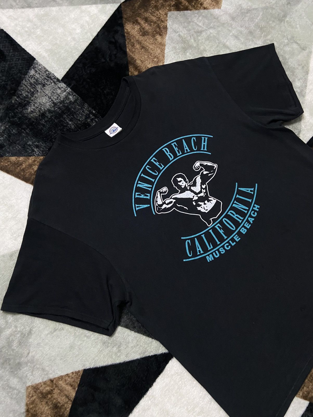 Rap Tees Vintage 00s Arnold Scwarzenegger Muscle Olympia Build Up Tee Size US L / EU 52-54 / 3 - 5 Thumbnail