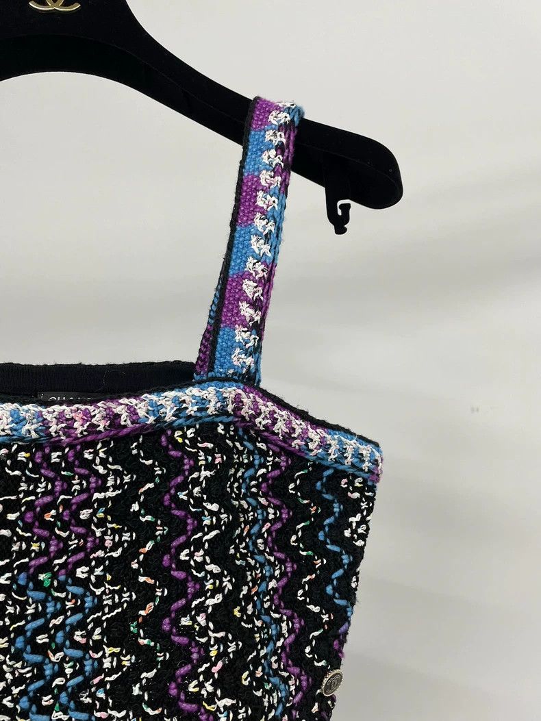 Chanel Chanel Colorful tweed tassel suspenders Size XS / US 0-2 / IT 36-38 - 3 Thumbnail