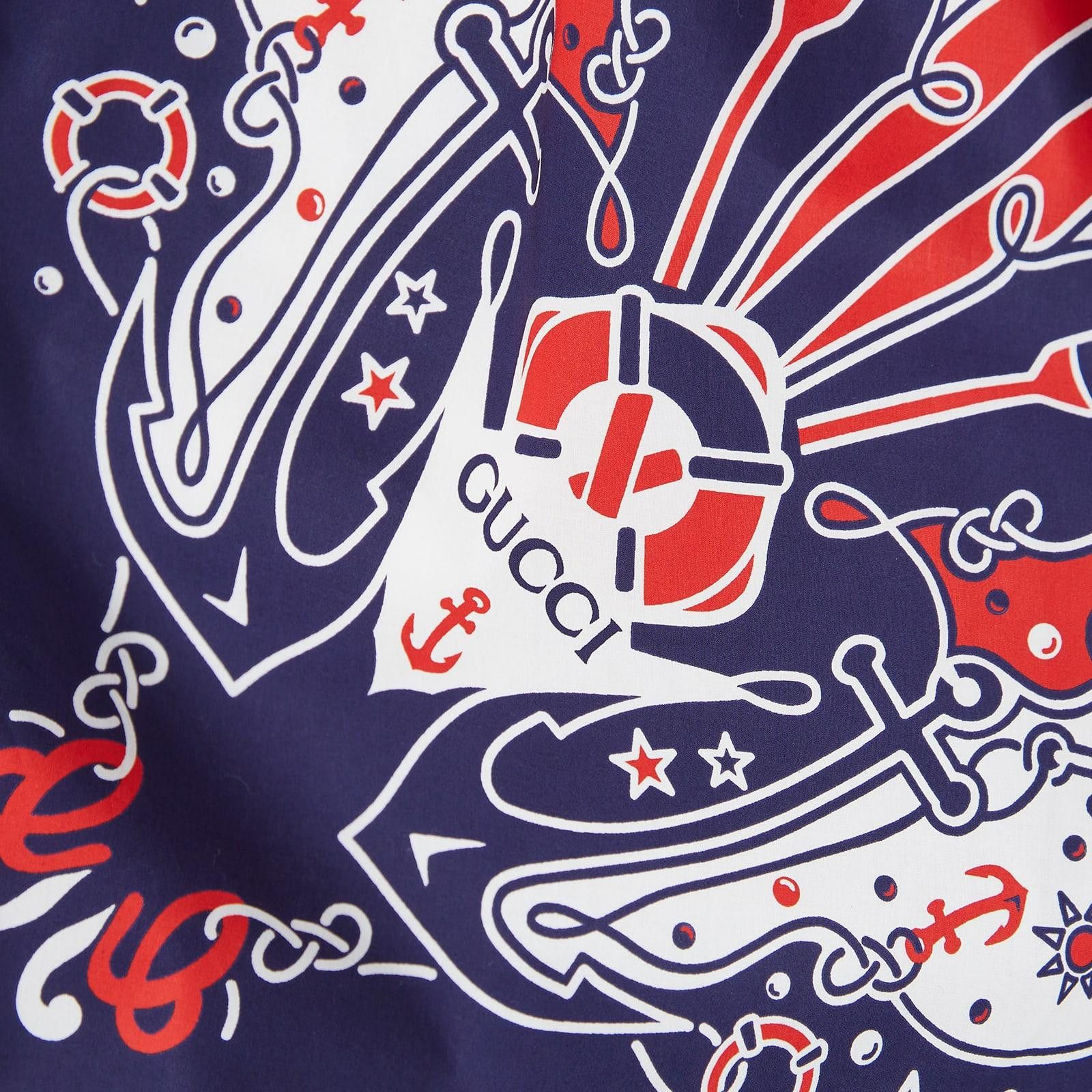 Gucci o1loc1c0925 Gucci Bandana Print Cotton Shorts in Multicolor Size US 36 / EU 52 - 3 Thumbnail