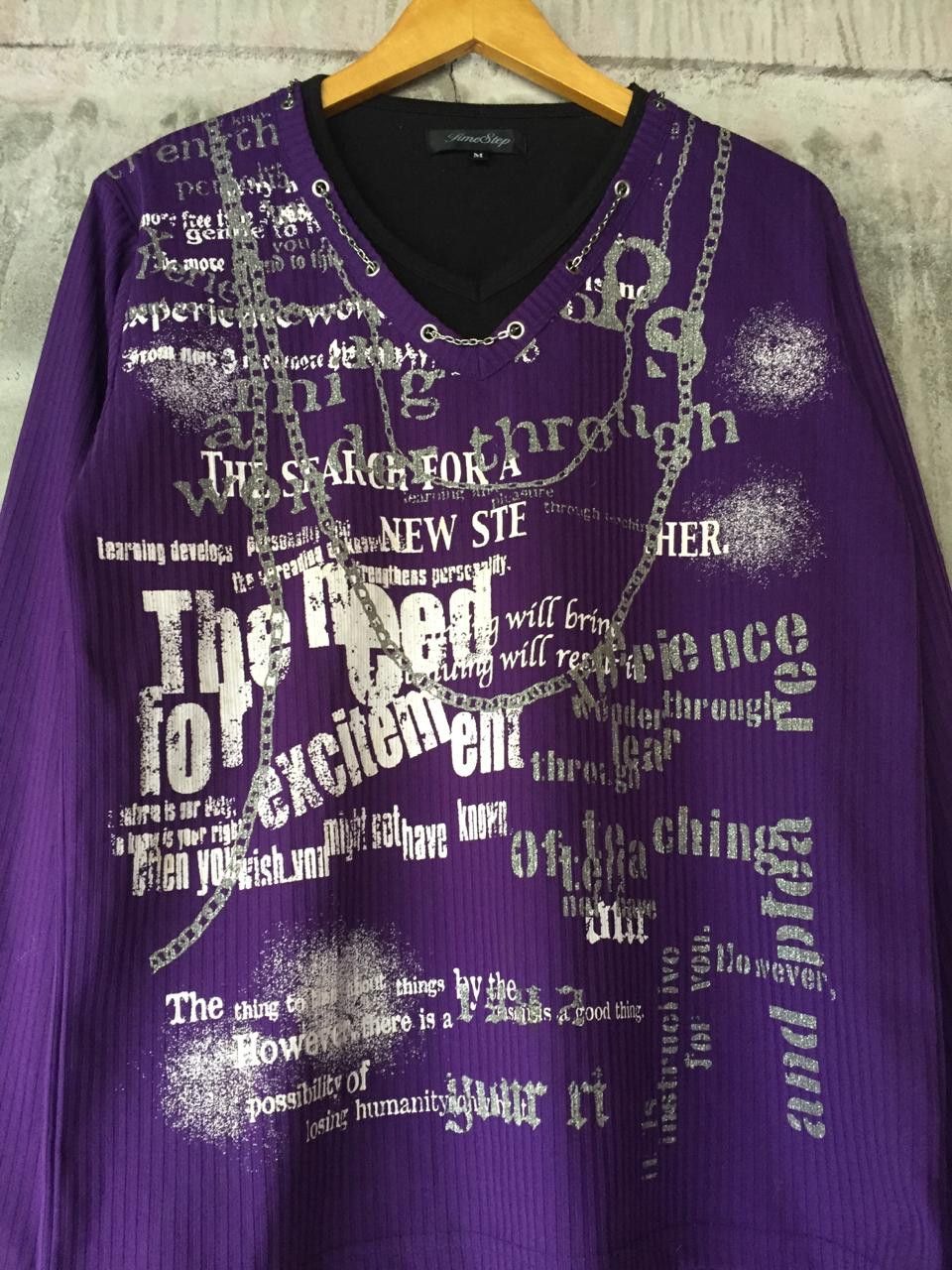 If Six Was Nine × Japanese Brand × Le Grande Bleu (L.G.B.) TIME STEP DOUBLE LAYER POEM LONG SLEEVE Size US L / EU 52-54 / 3 - 2 Thumbnail