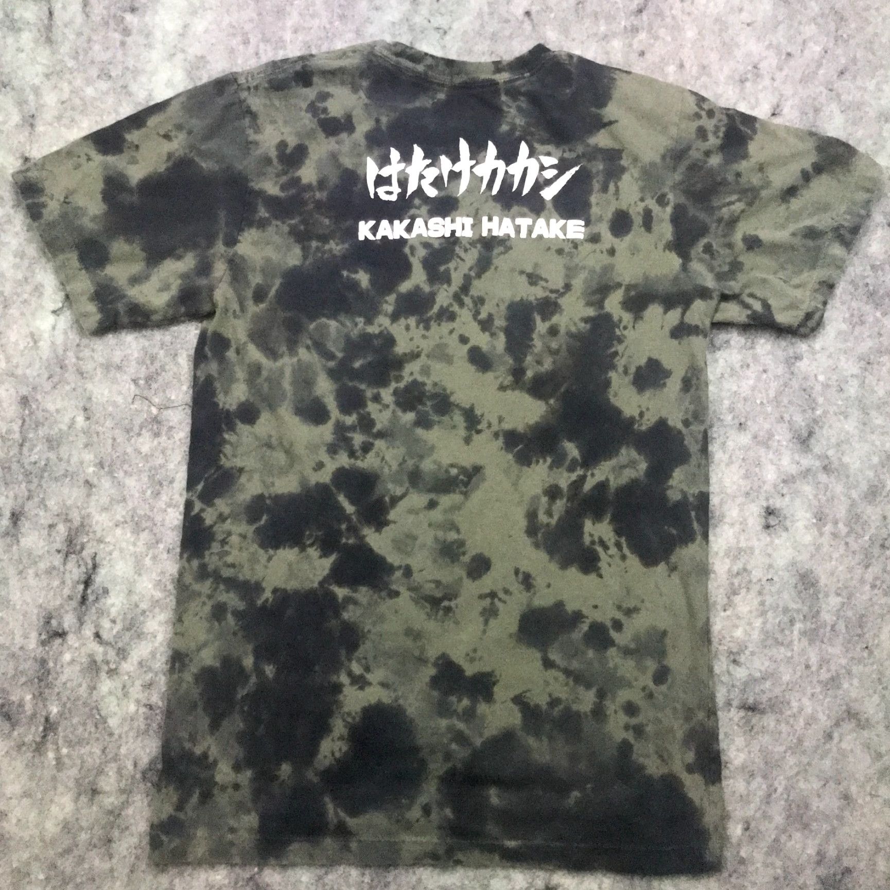 Vintage VINTAGE Naruto Kakashi Hatake Shirt Marvel Logo Short Sleeve Crew Neck Adult Extra Small Green Tie-Dye Graphic Print 90s Theme Mens Size US M / EU 48-50 / 2 - 5 Thumbnail
