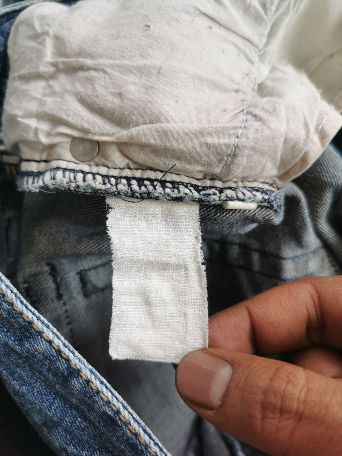 Japanese Brand Bootcut Playchess Japan Reworked Distressed Jeans Size US 33 - 8 Thumbnail